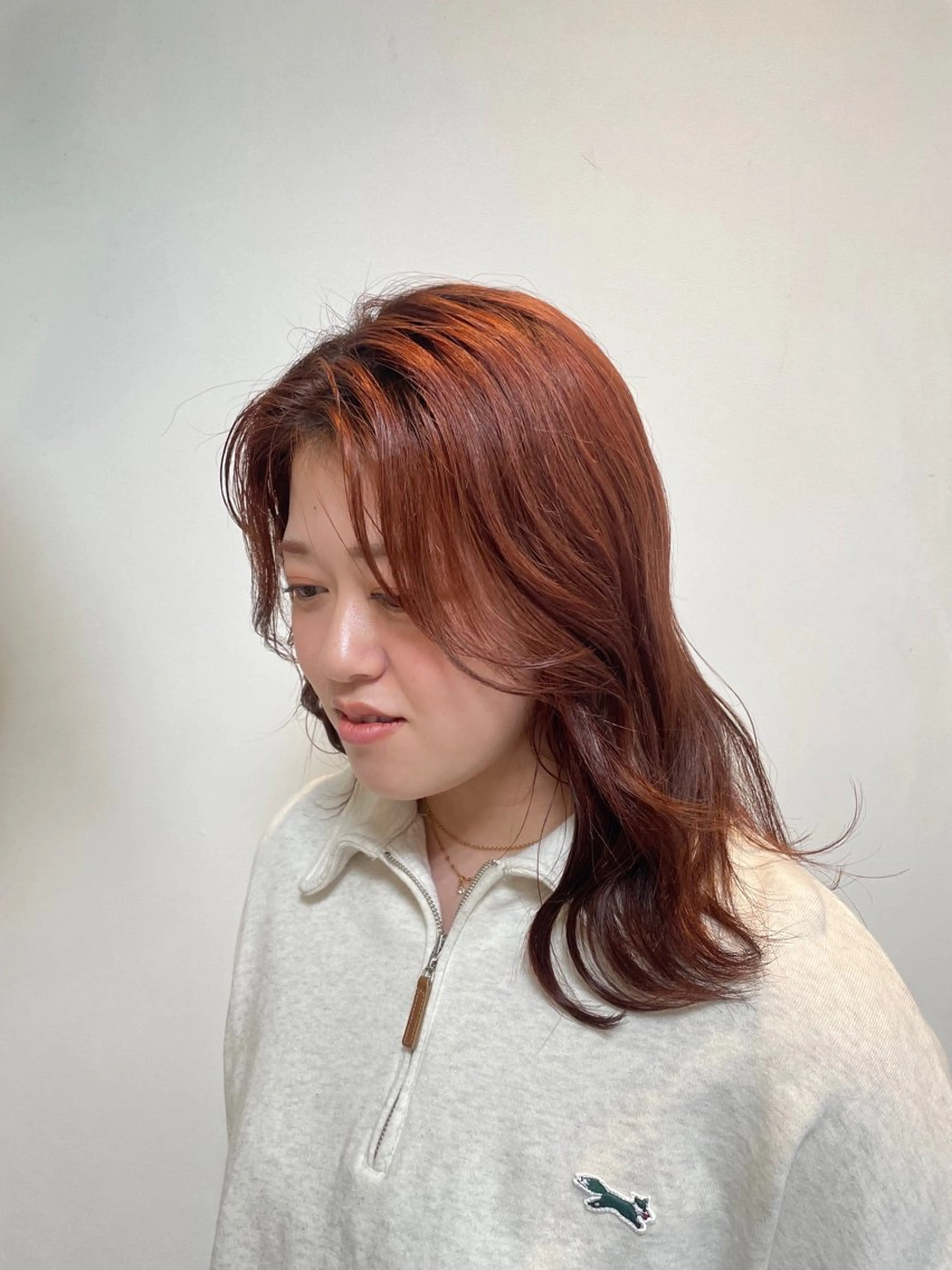 セミロング カット ヘアカラー トリートメント 園田まい/レイヤーカ ット／透明感カラーのヘアスタイル