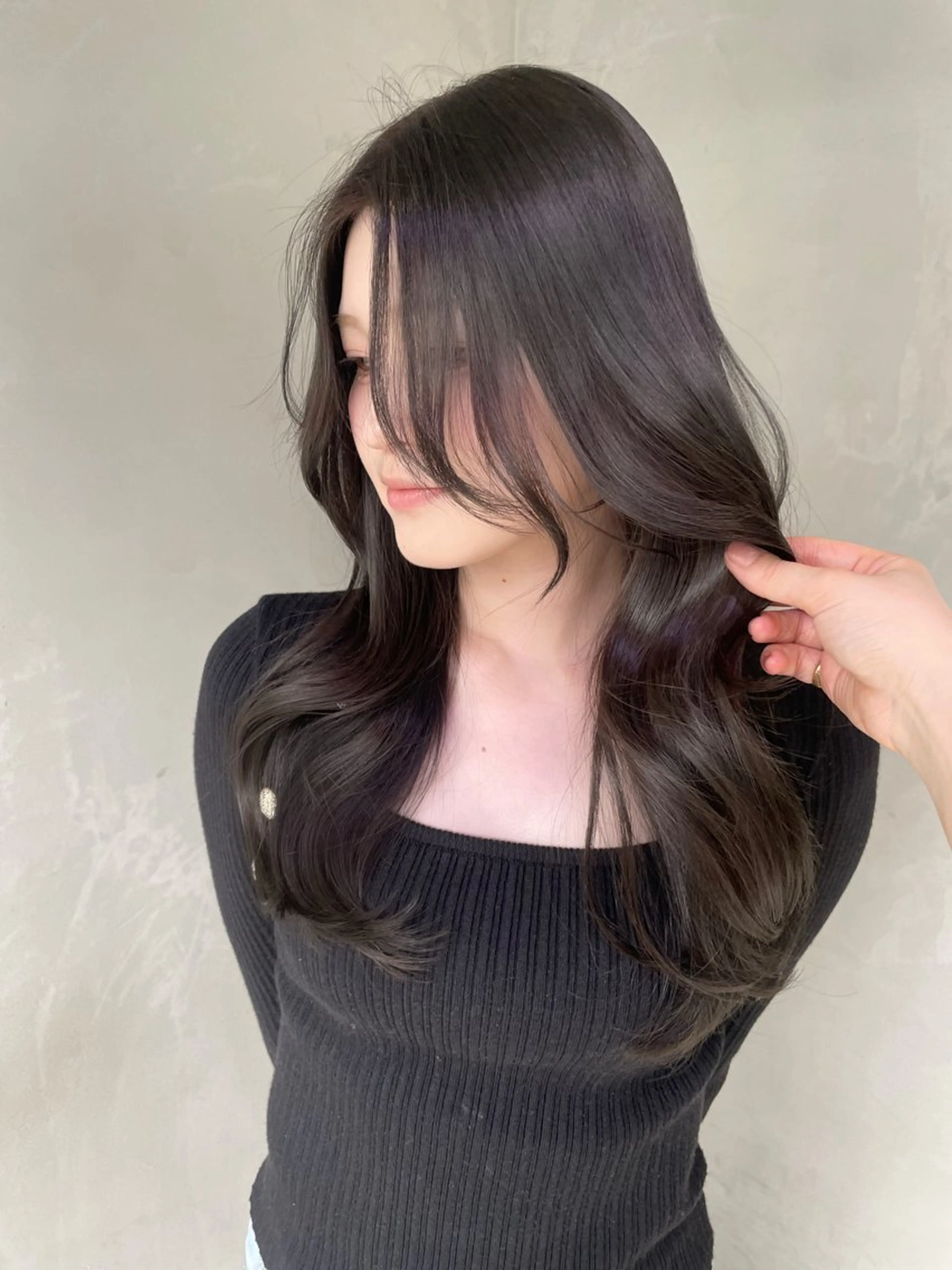 セミロング カラー カット ヘアカラー トリートメント 新宿/透明感カラー/ 髪質改善/桜良のヘアスタイル