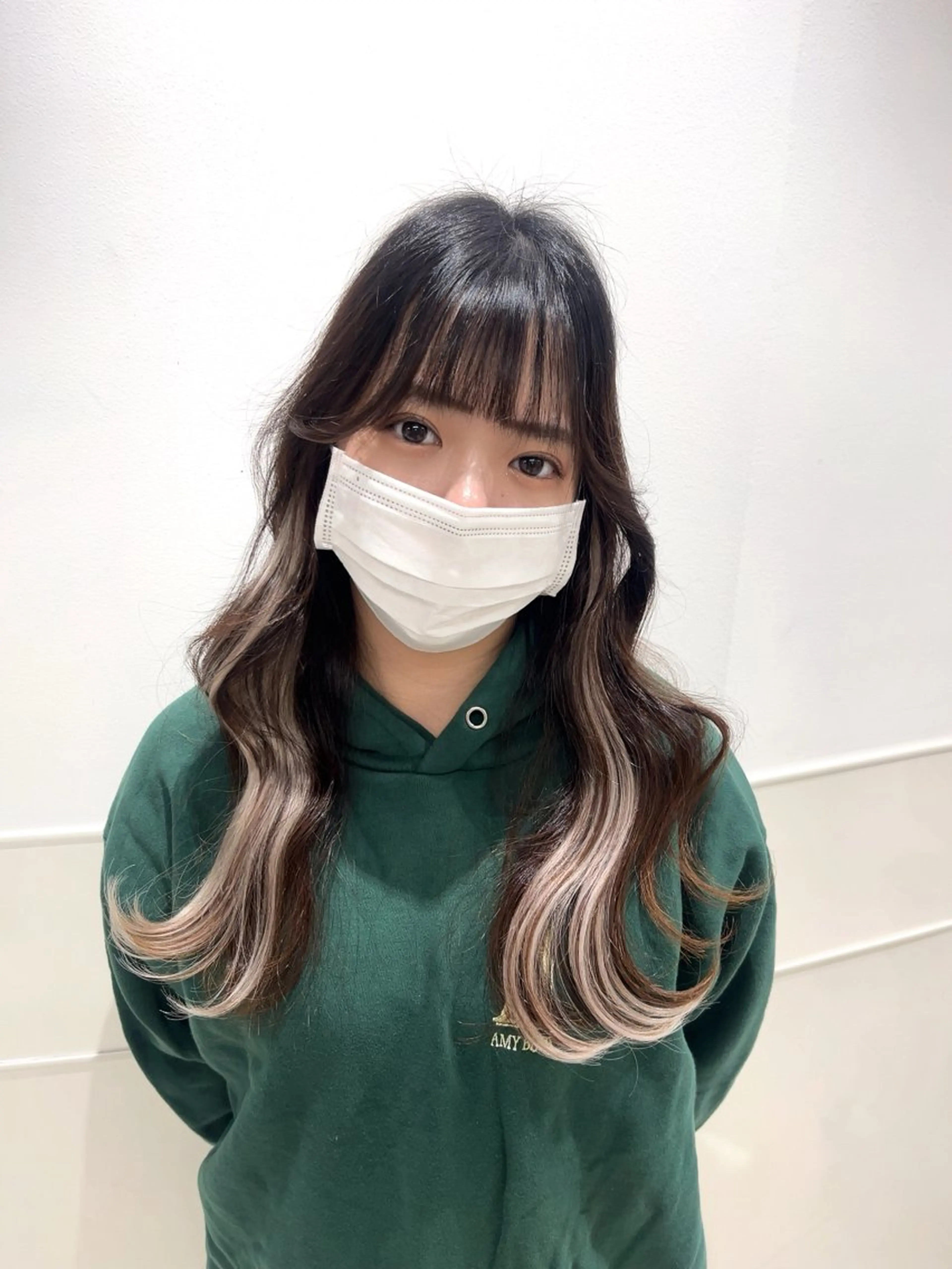 ロング カラー シールエクステ エクステ エクステ りおな/髪質改善/ カラー /平尾のヘアスタイル