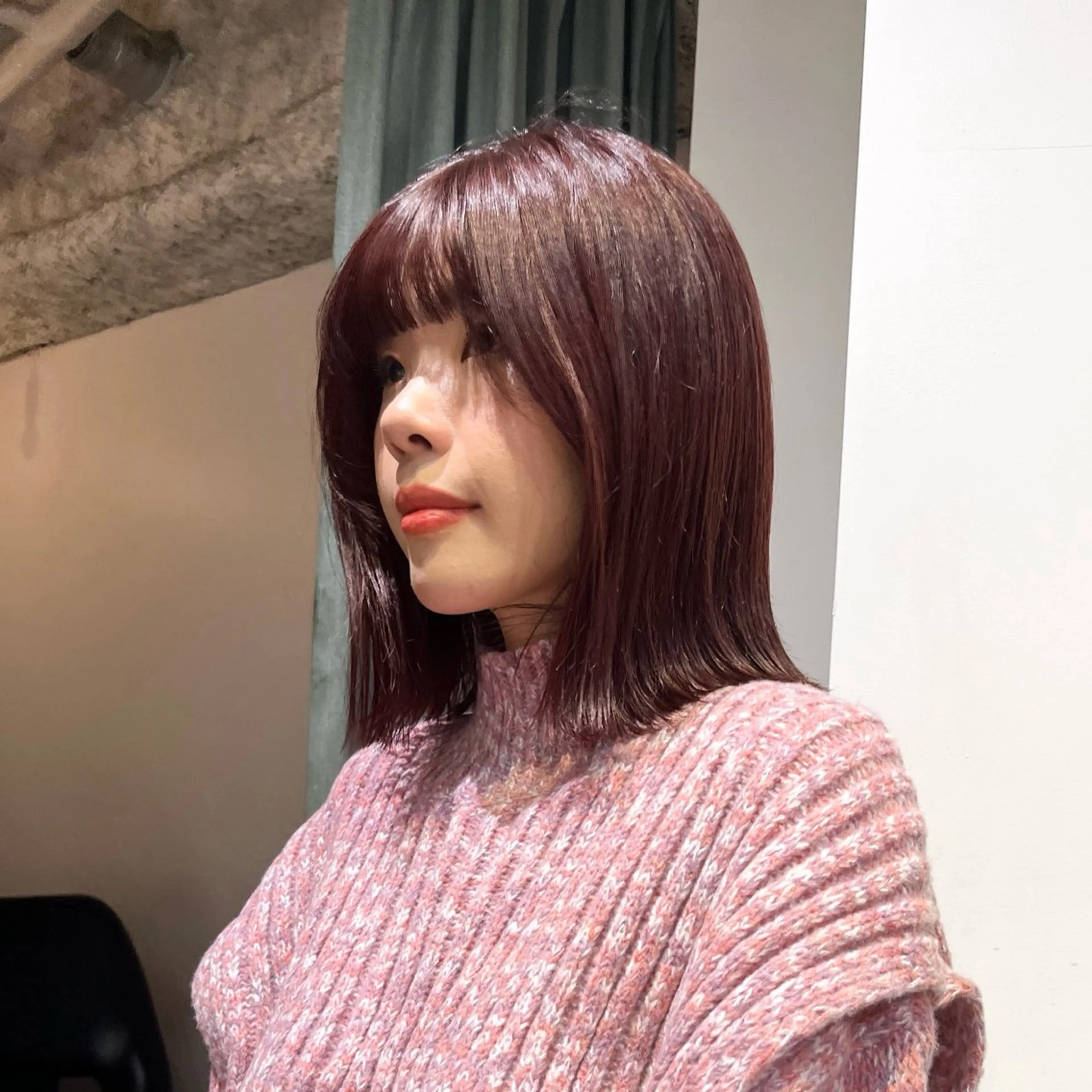 カラー ピンクカラー 無料カットモデル募集 ／ueno aiのヘアスタイル