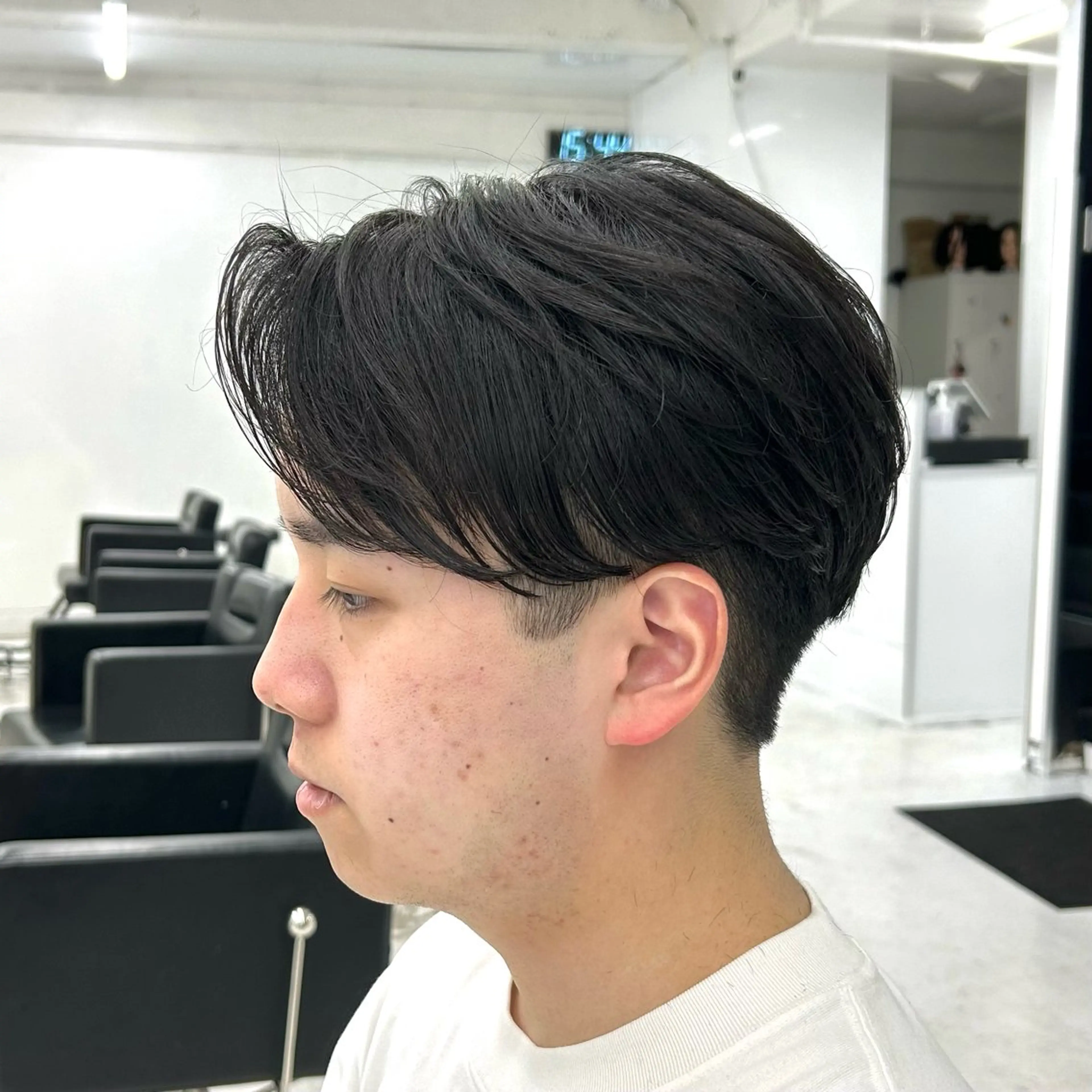 ショート メンズ センターパート カット 【メンズパーマ特化】 🍏網中勇喜のヘアスタイル