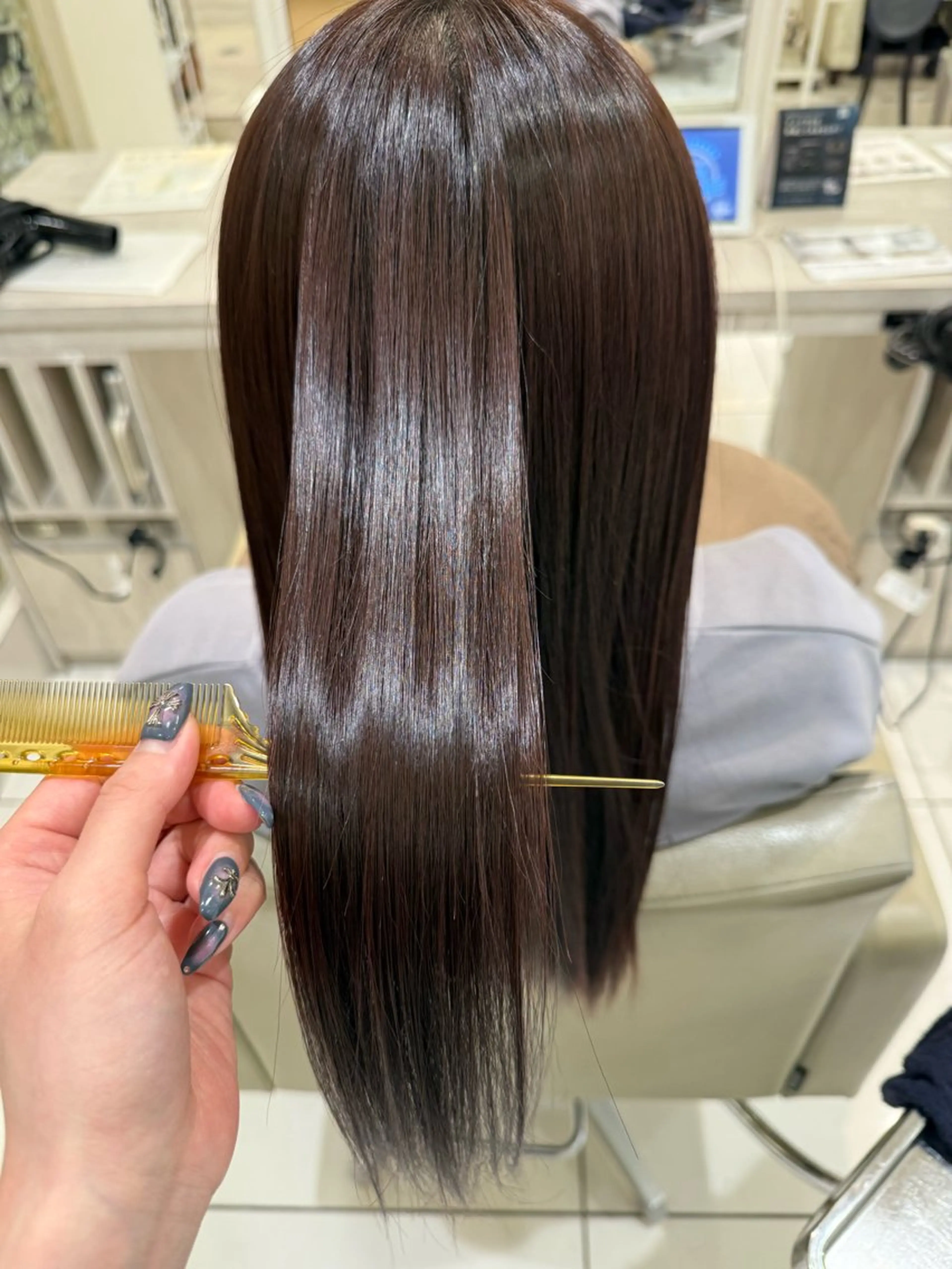 ロング 縮毛矯正 🫧𝗔𝗬𝗨 🫧のヘアスタイル