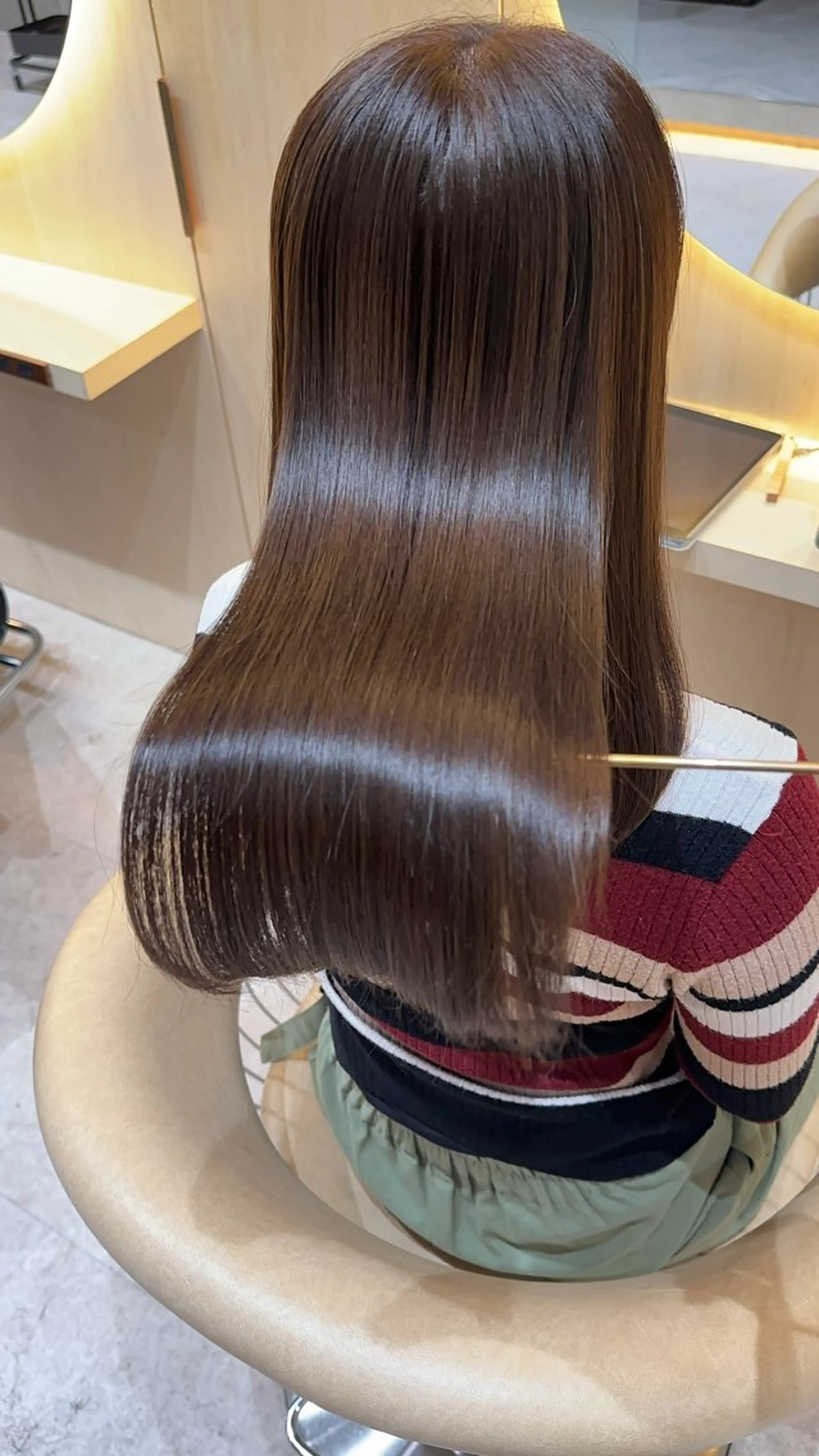 ロング カラー カット ヘアカラー 縮毛矯正 レイヤー❣️縮毛矯 川村利幸のヘアスタイル