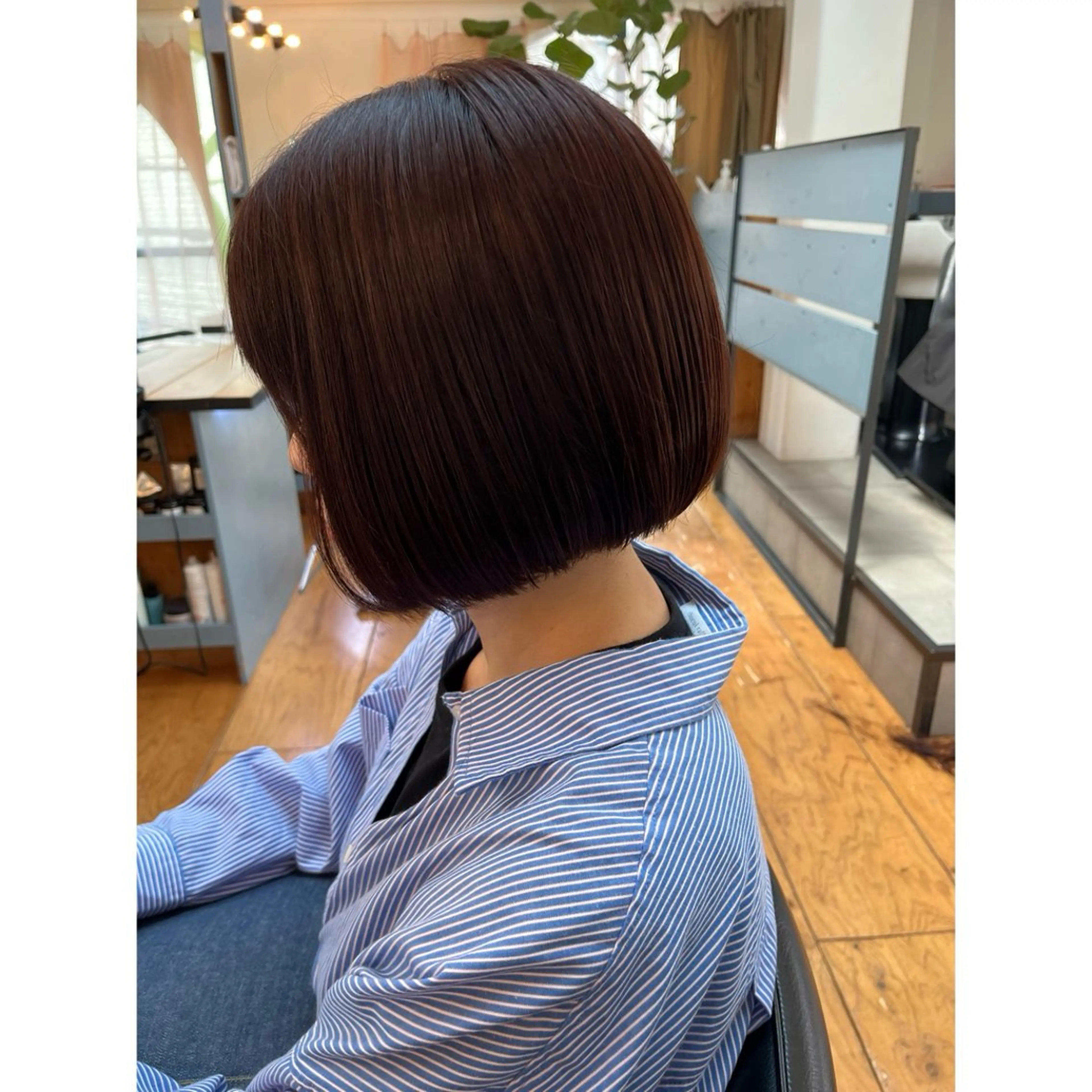 ミディアム カラー Lagom なかだのヘアスタイル