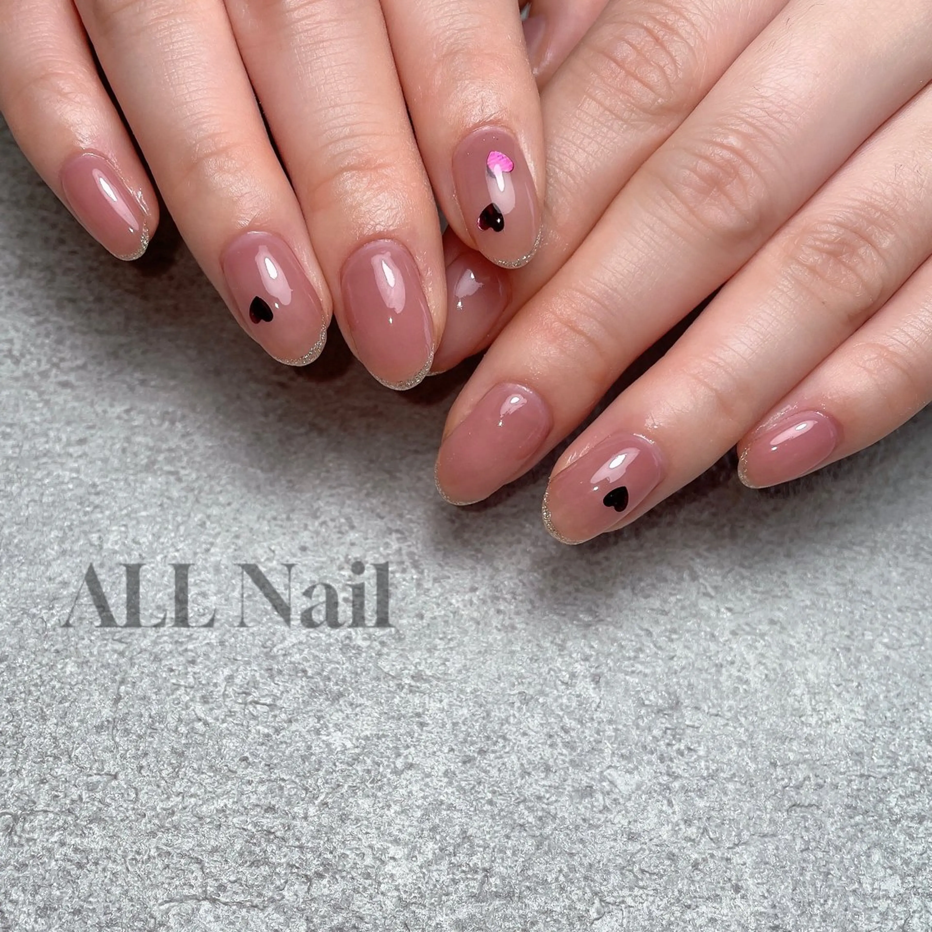 ネイル フレンチネイル ラメ(グリッター) ALL Nail &whiteningのその他イメージ