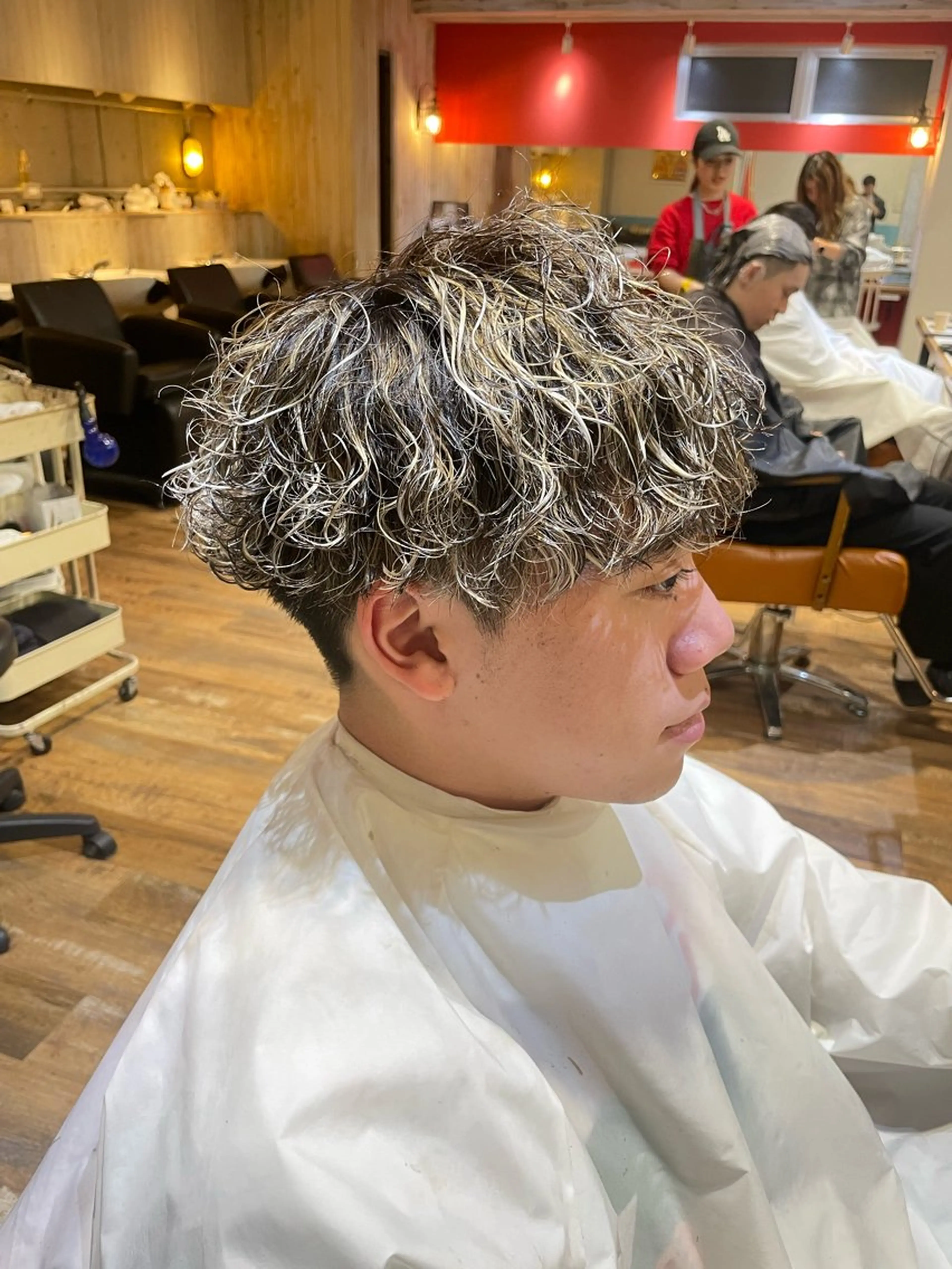 ショート カラー パーマ メンズ カット パーマ トリートメント 🔥メンズ特化パーマ 🦖増田弘明🦖のヘアスタイル