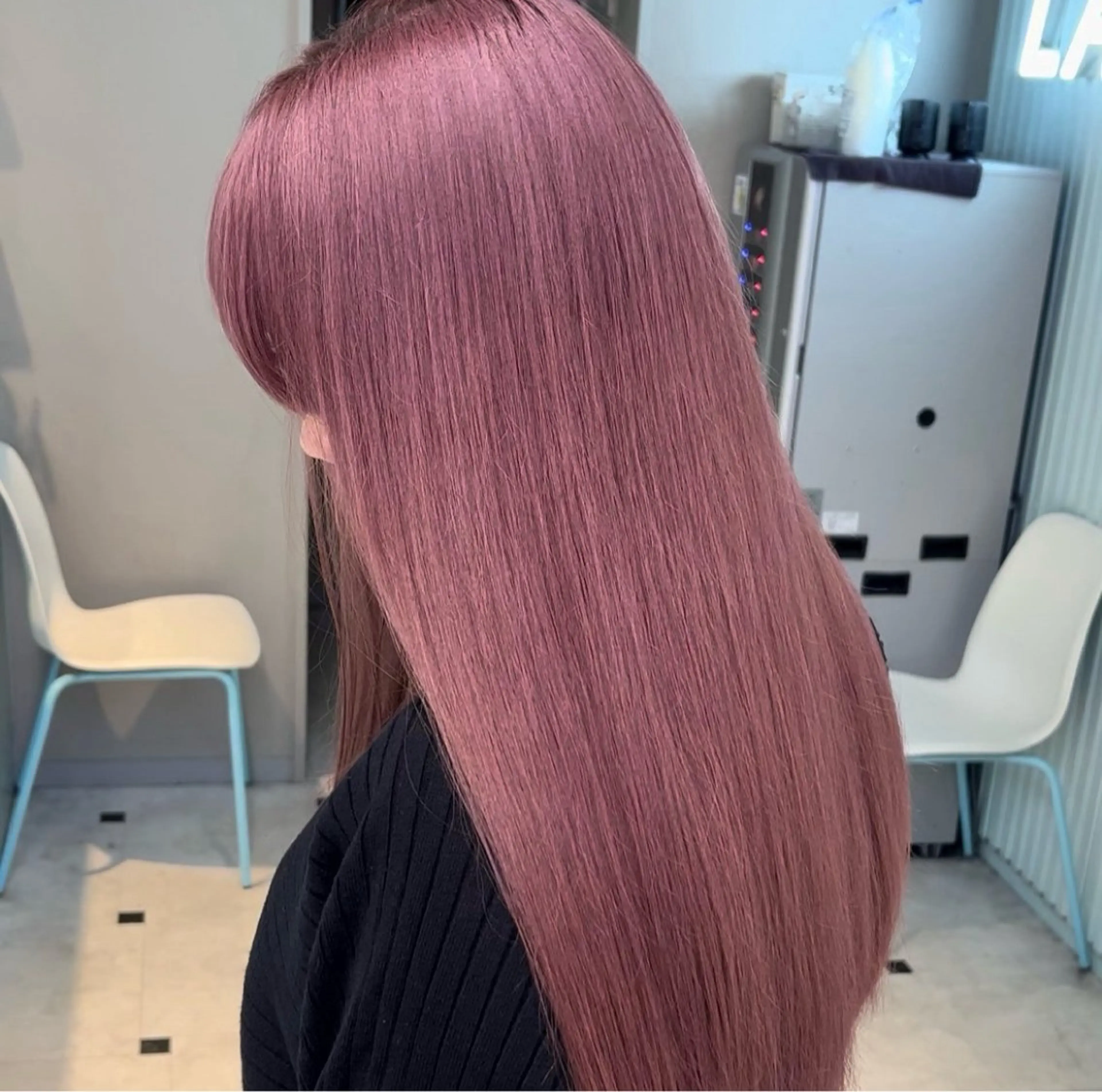 ロング カラー ヘアカラー トリートメント 🎀愛されピンク ラベンダー💜ゆいのヘアスタイル