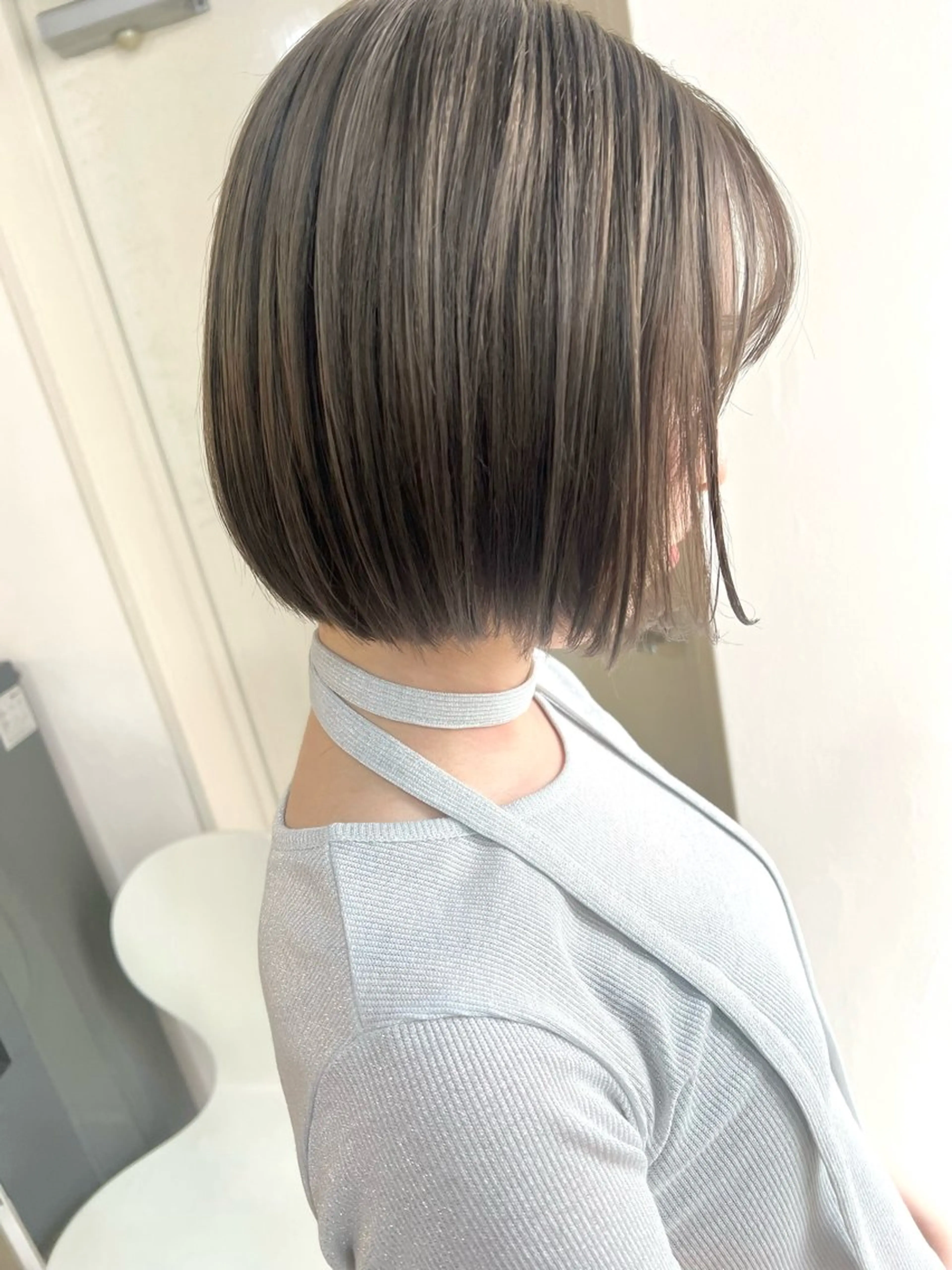 ショート カラー ボブ ヘアカラー トリートメント Sherry/R 三川町 ayakaのヘアスタイル