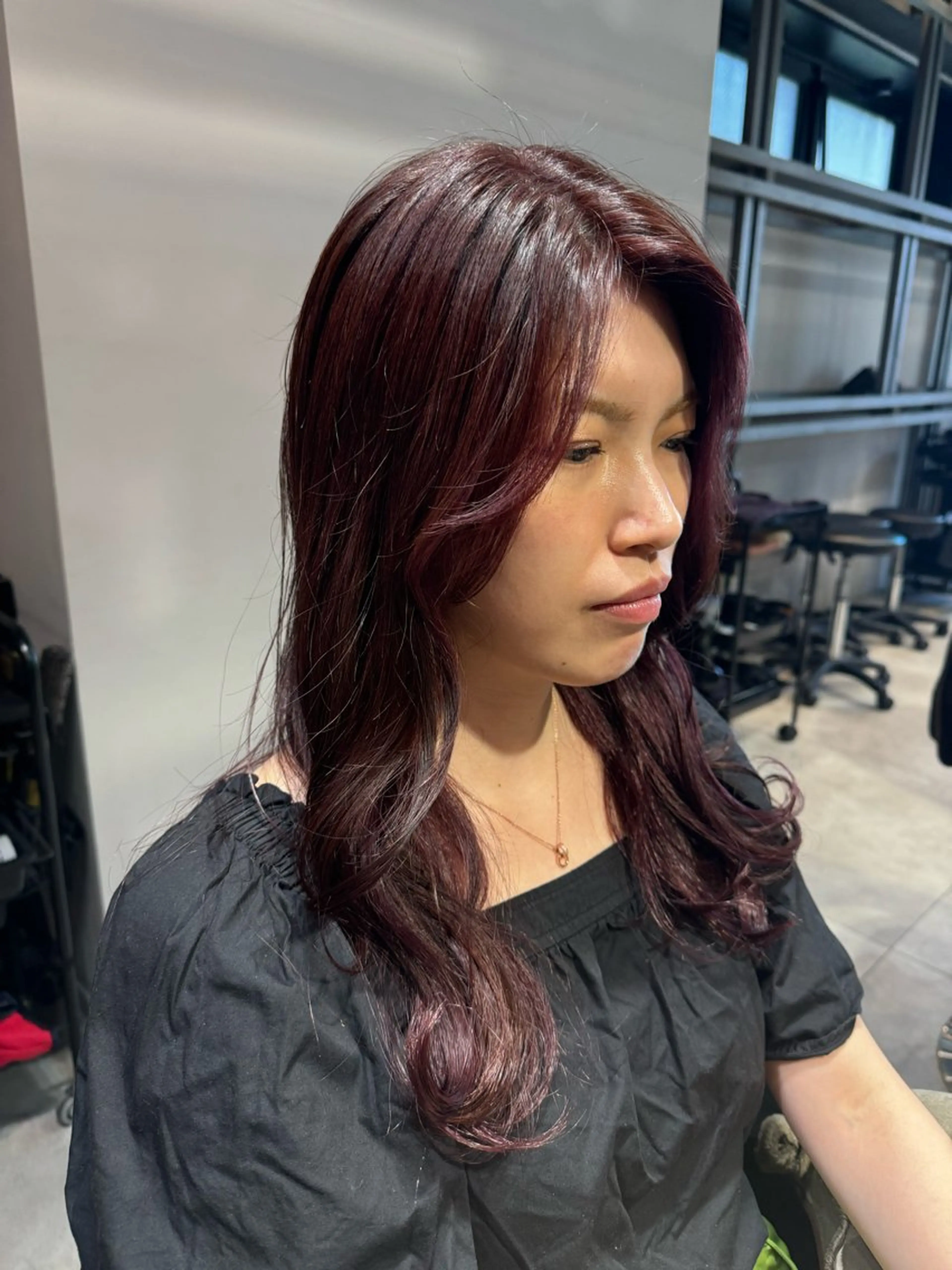 ロング カラー ラベンダーカラー ピンクカラー ピンクラベンダー カット ヘアカラー トリートメント 似合う髪型が 分からない方へのヘアスタイル