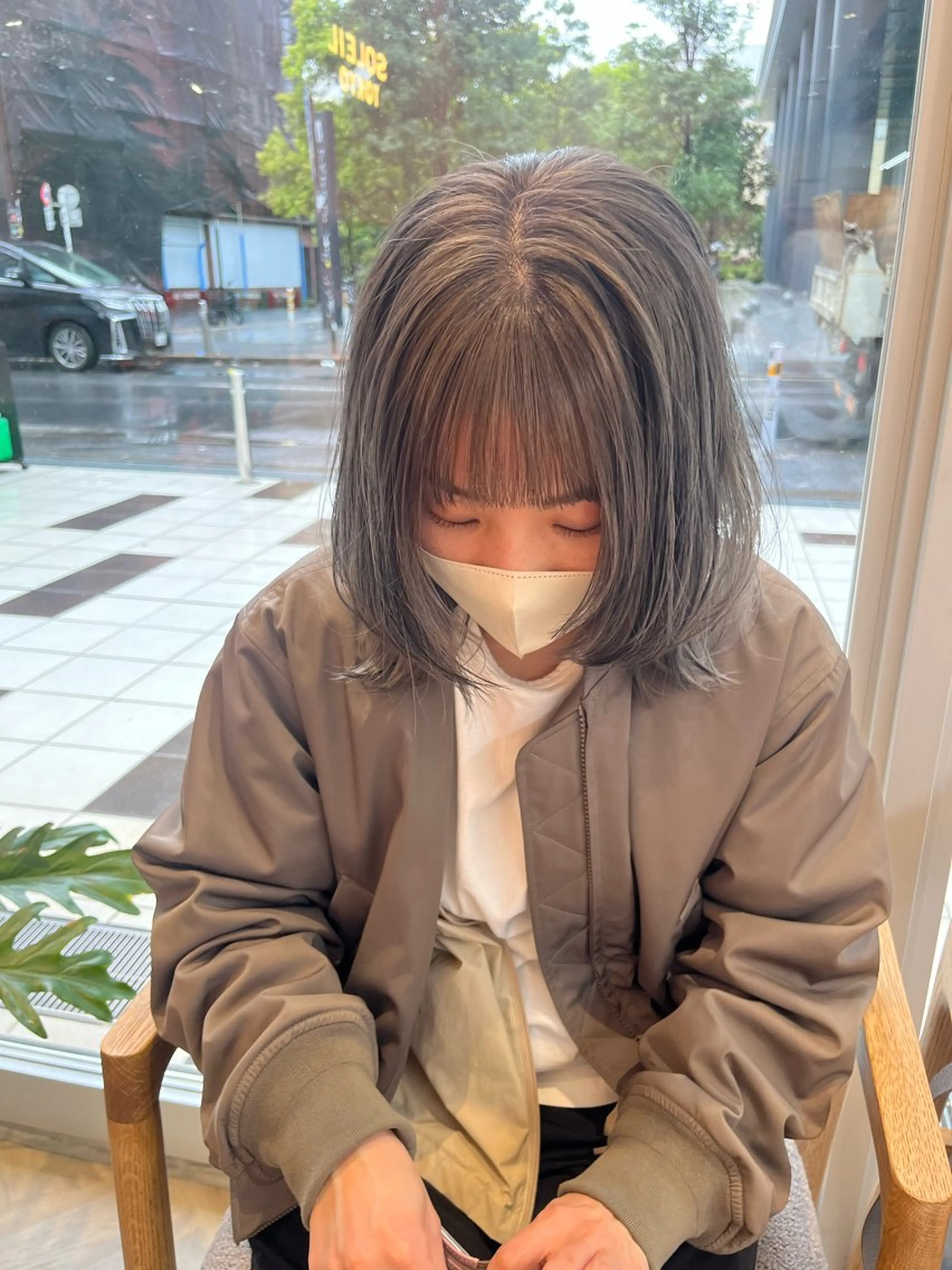 ミディアム カラー 柔らかい艶暖色 レイヤー🫧姫汝のヘアスタイル