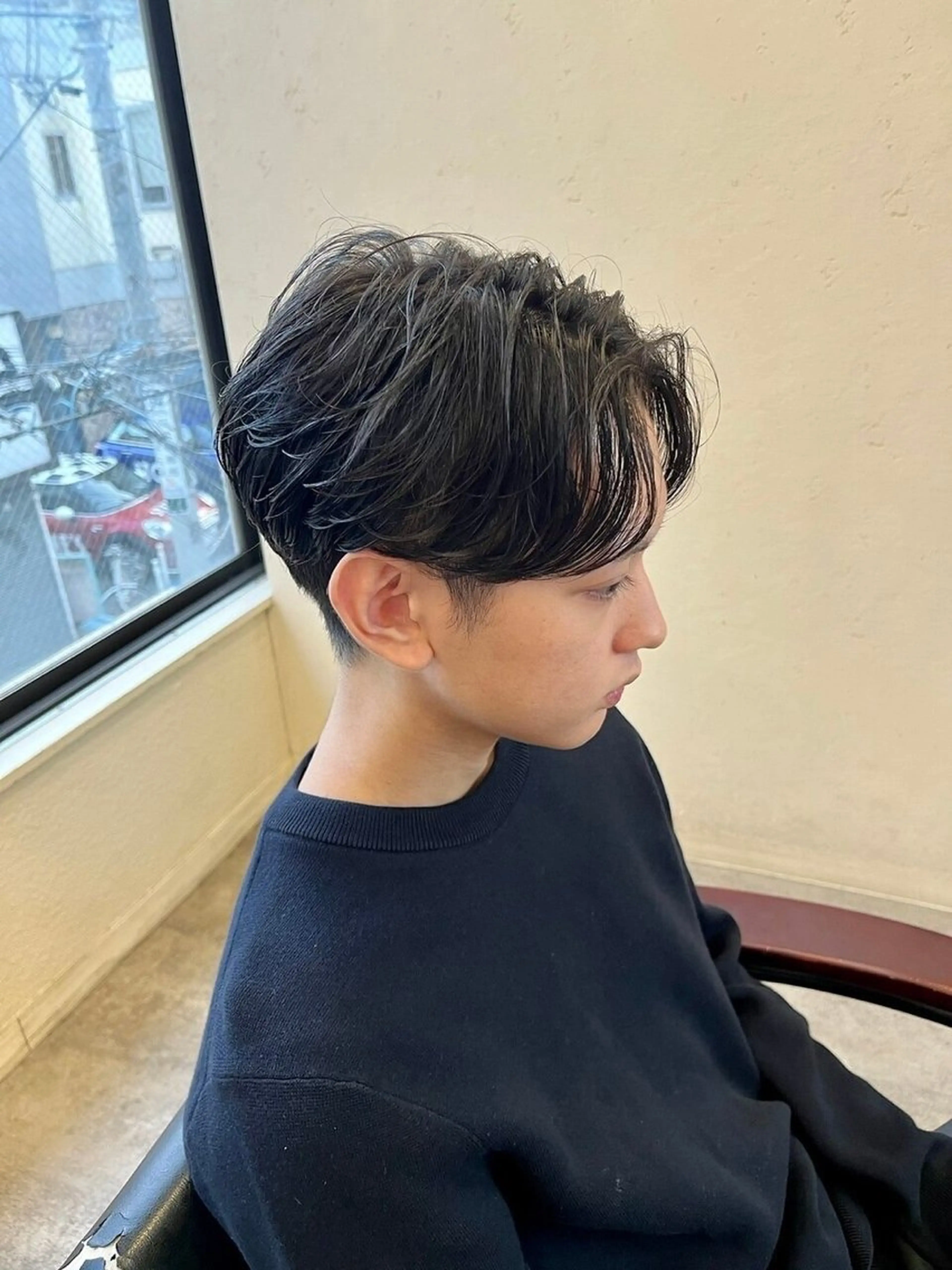 メンズ アップバング ツーブロック 刈り上げ N° emirai 溝の口のヘアスタイル