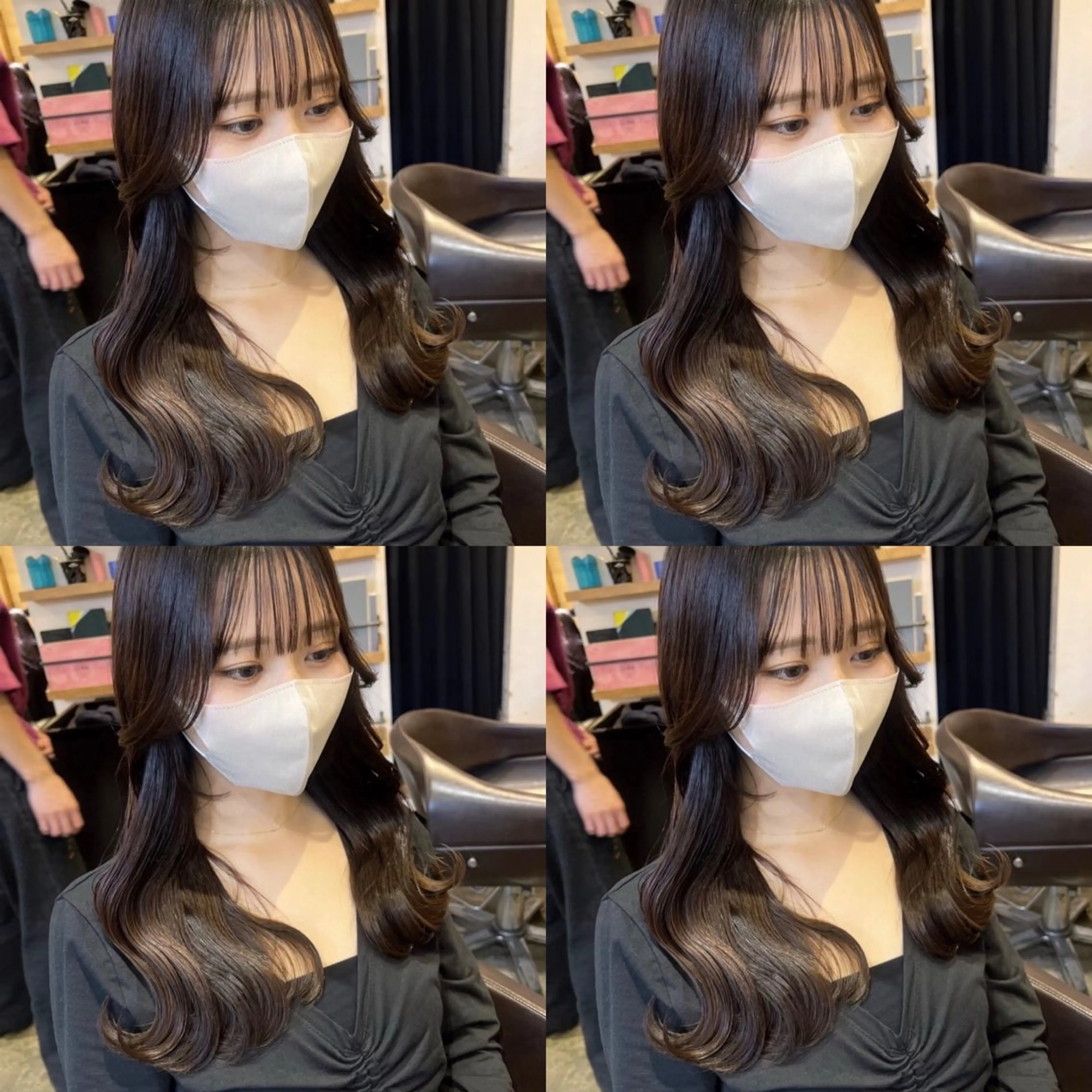 🎀ミニモ限定🎀【前髪・顔周りカット】＋【ワンカラー】＋【Aujua3step】＋超音波アイロンの写真