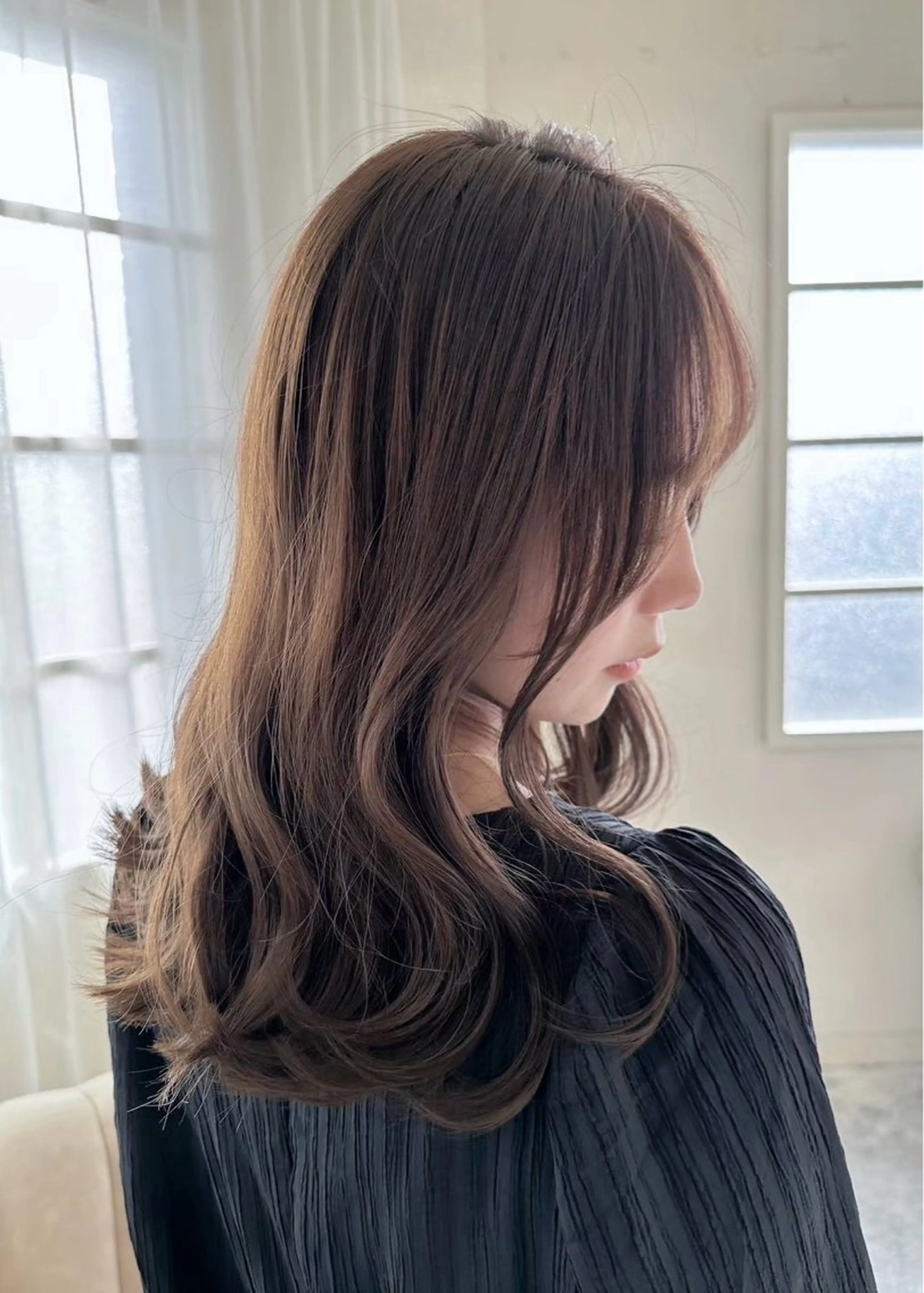 ロング 松本 かのんのヘアスタイル