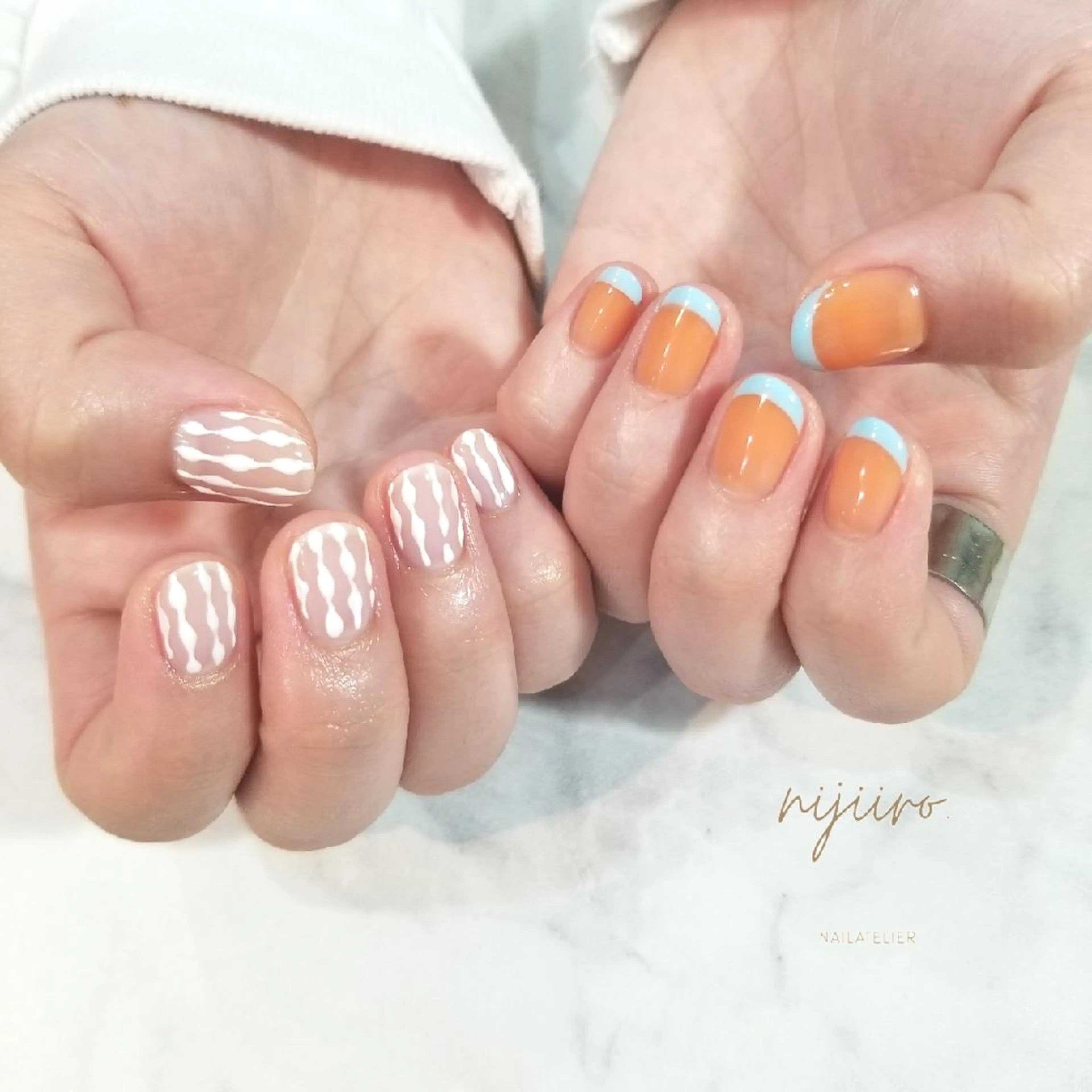 ネイル ハンドネイル nijiiro🌈 サトウのネイルデザイン