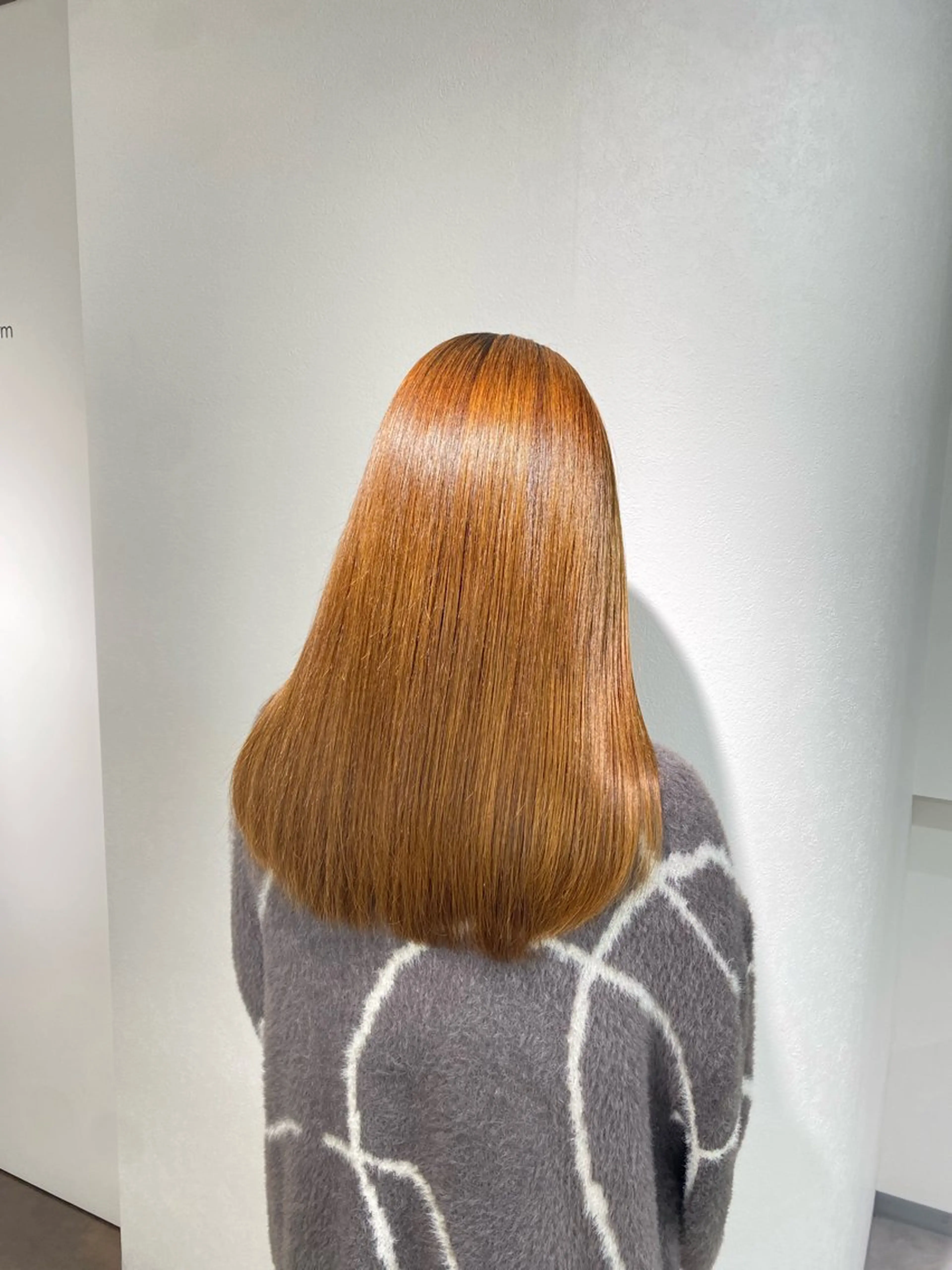ロング 縮毛矯正 薮本 真優のヘアスタイル