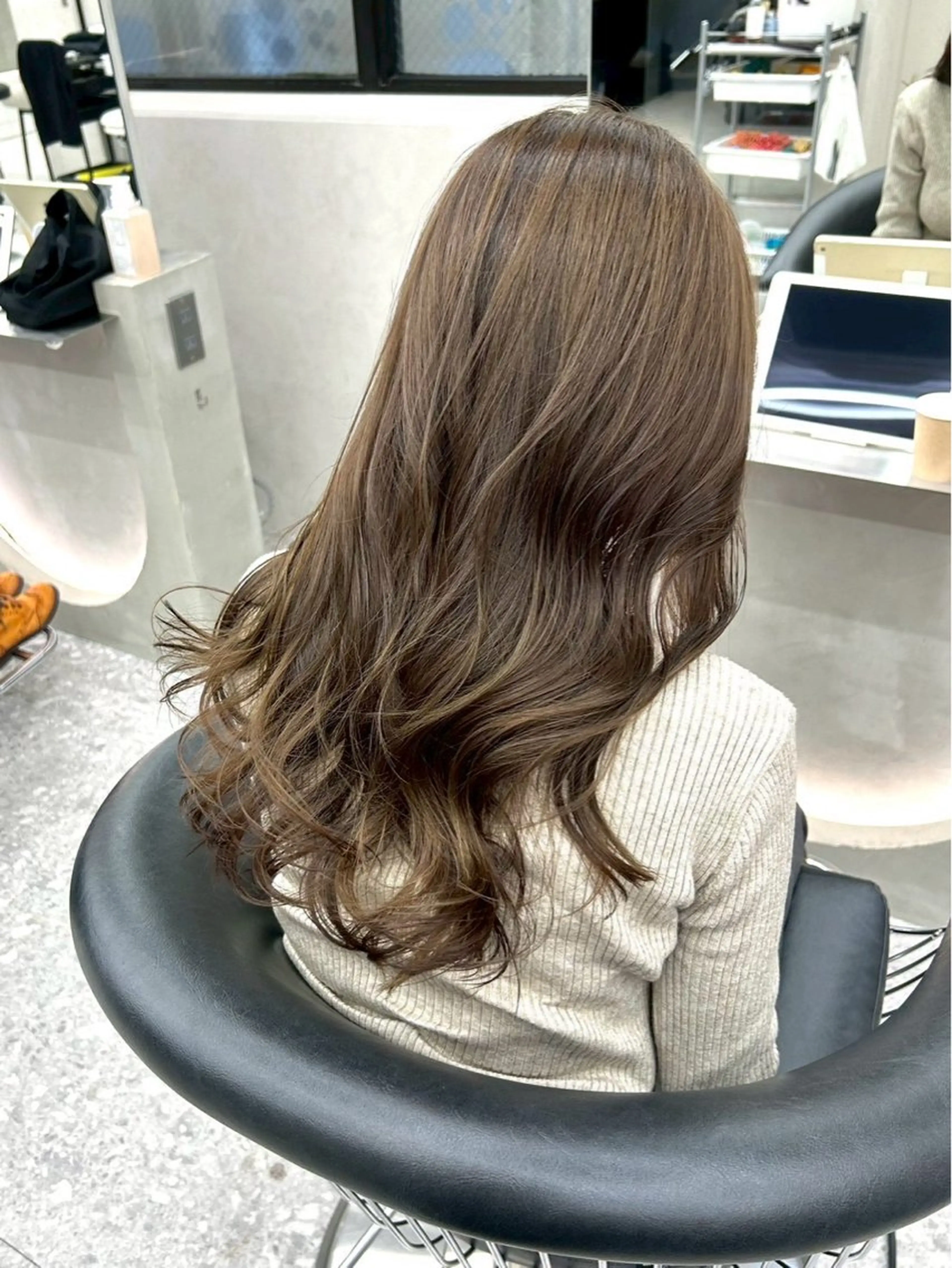 ロング カラー カット ヘアカラー トリートメント Lond mare レイヤーカット/韓国のヘアスタイル