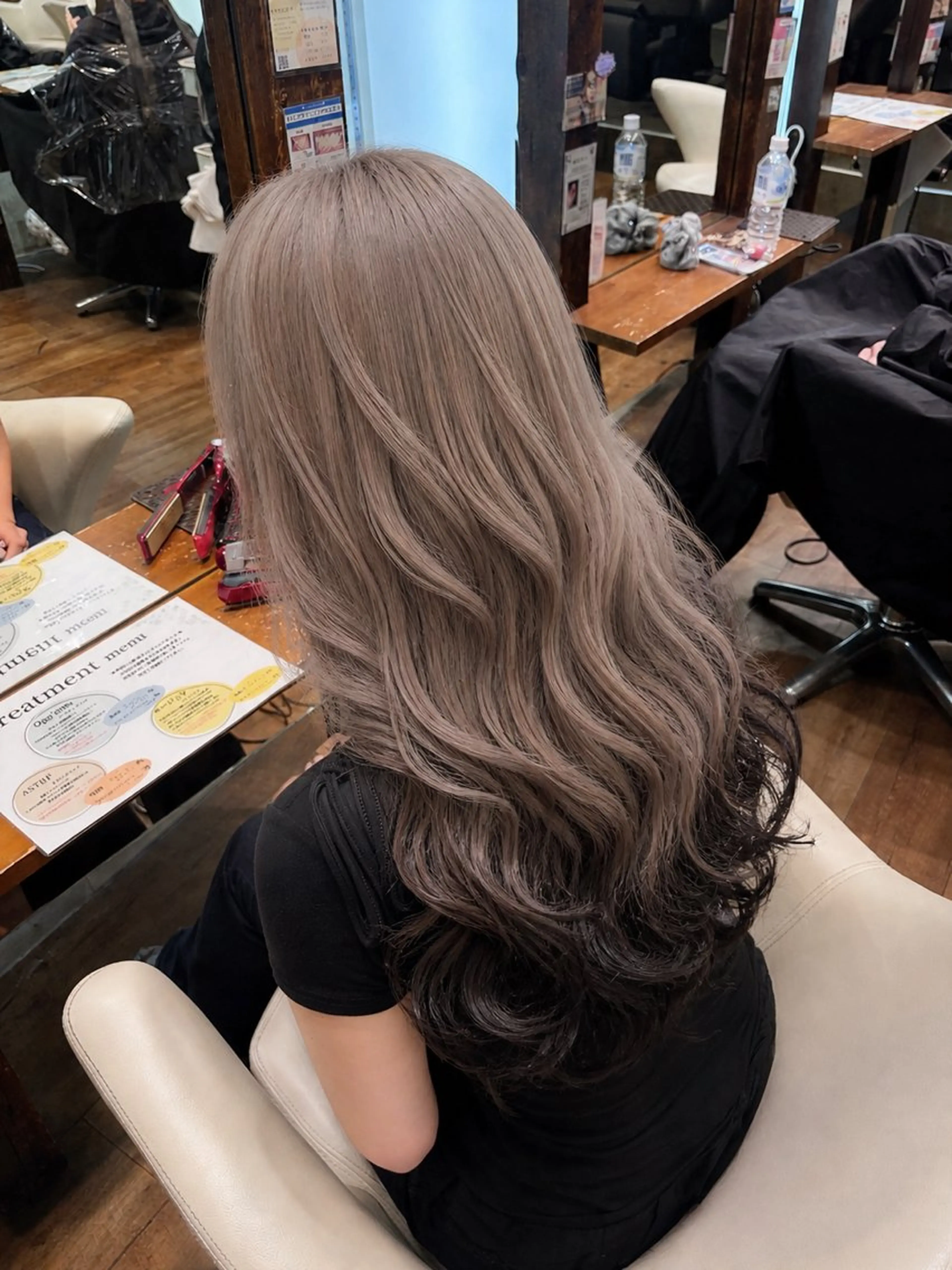 ロング カラー ヘアカラー トリートメント ヘッドスパ ハイトーン/ブリーチ 🦋デザイン森山陽向のヘアスタイル