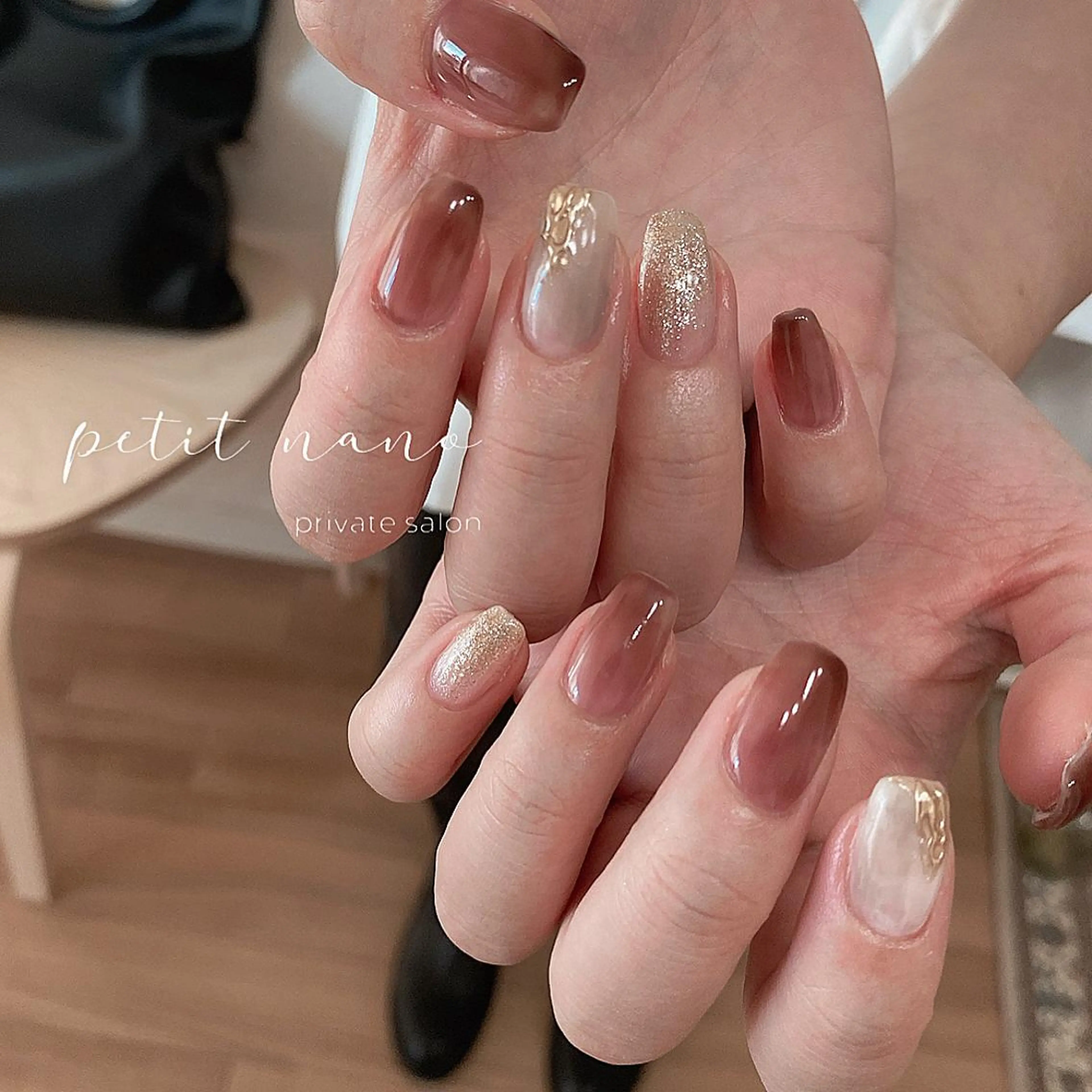ネイル フットネイル ジェルネイル ニュアンスネイル パラジェル ショートネイル nail‪◯ petitnanoのネイルデザイン