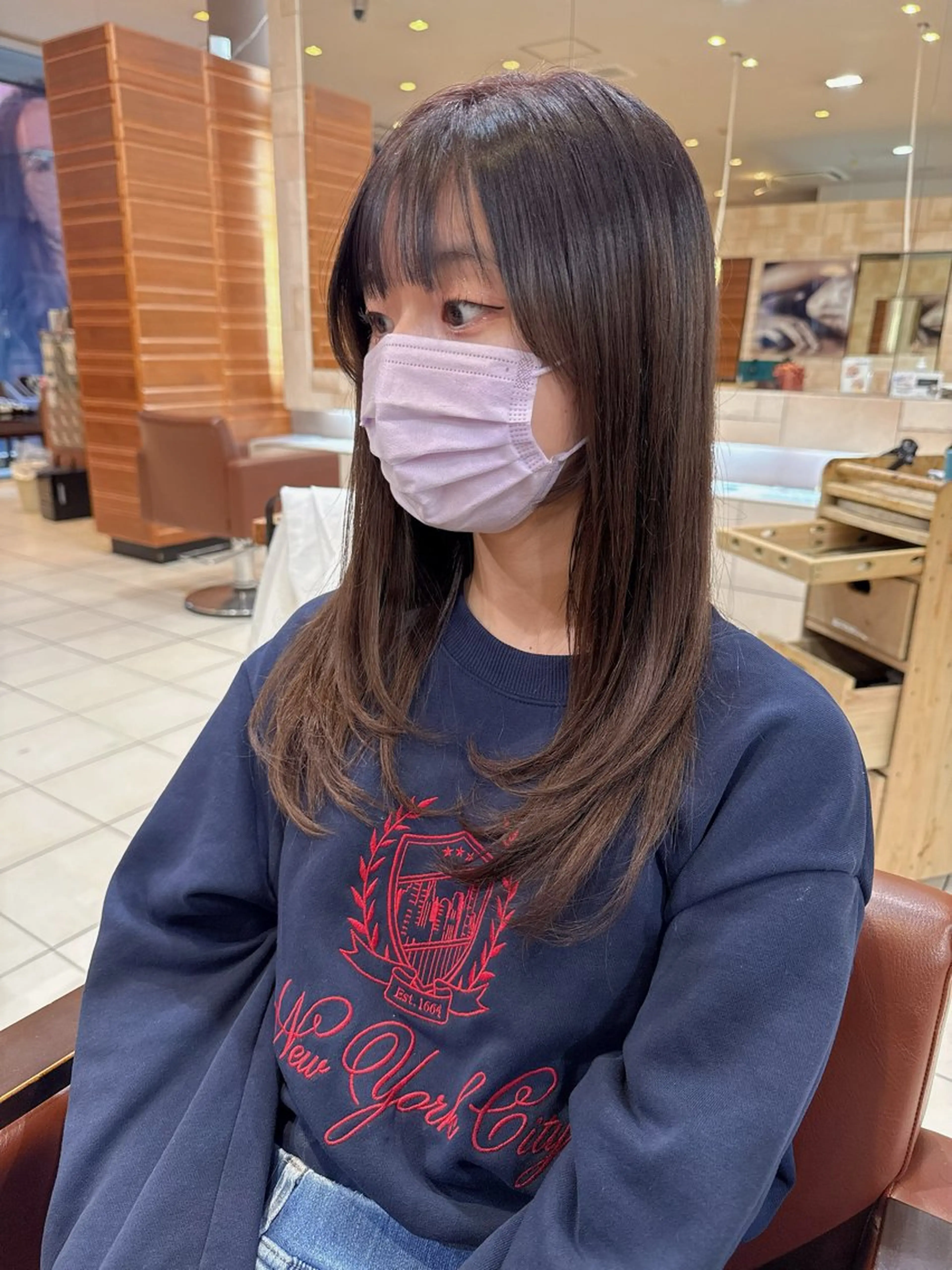 セミロング レイヤーカット 川崎レイヤーカット /江口真正のヘアスタイル