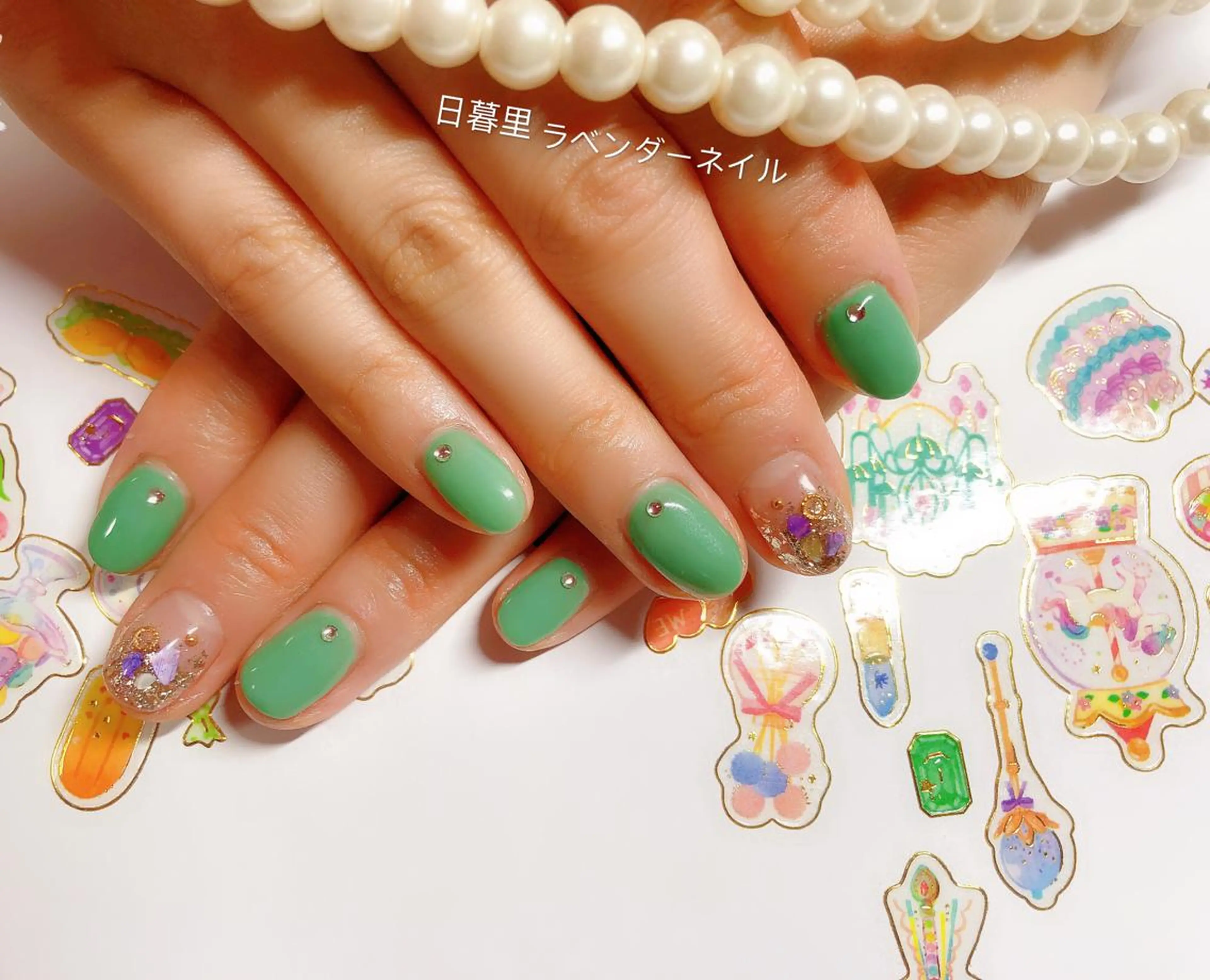 ネイル ラベンダー💖日暮里 ルル💖ネイルのネイルデザイン