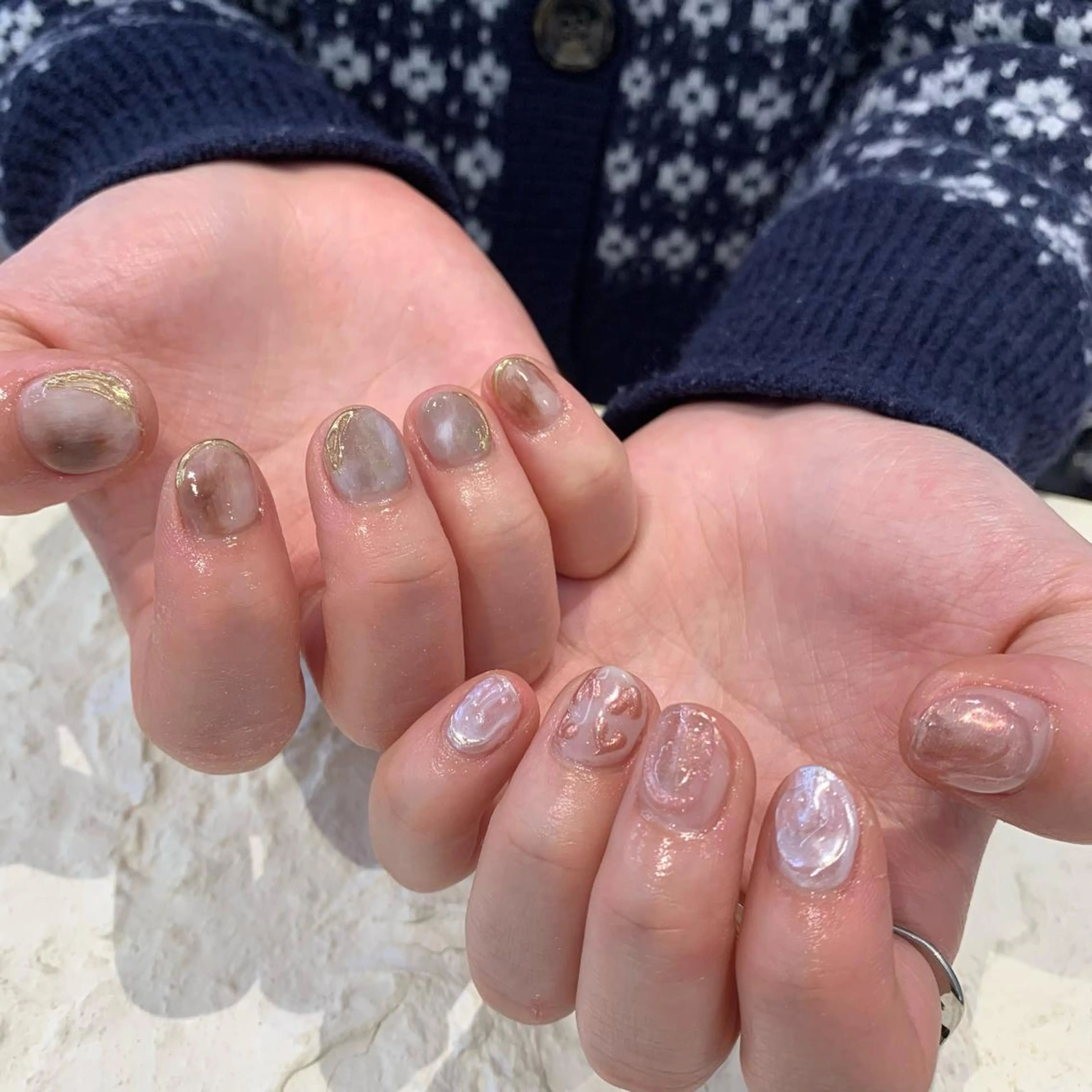 ネイル ニュアンスネイル マキノ ユイのネイルデザイン