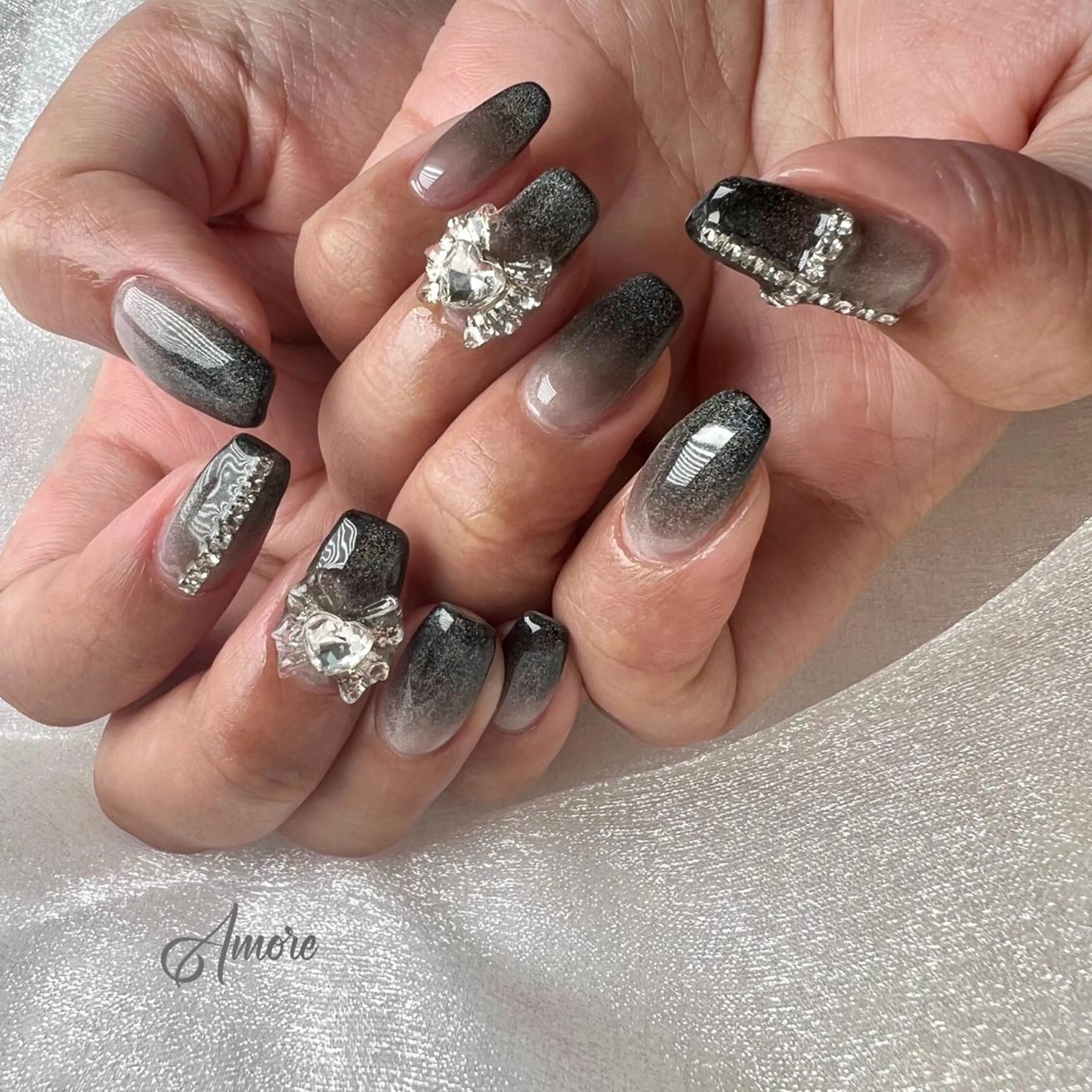 ネイル ジェルネイル 韓国ネイル ミラーネイル オフィスネイル パラジェル You kyehwaのネイルデザイン