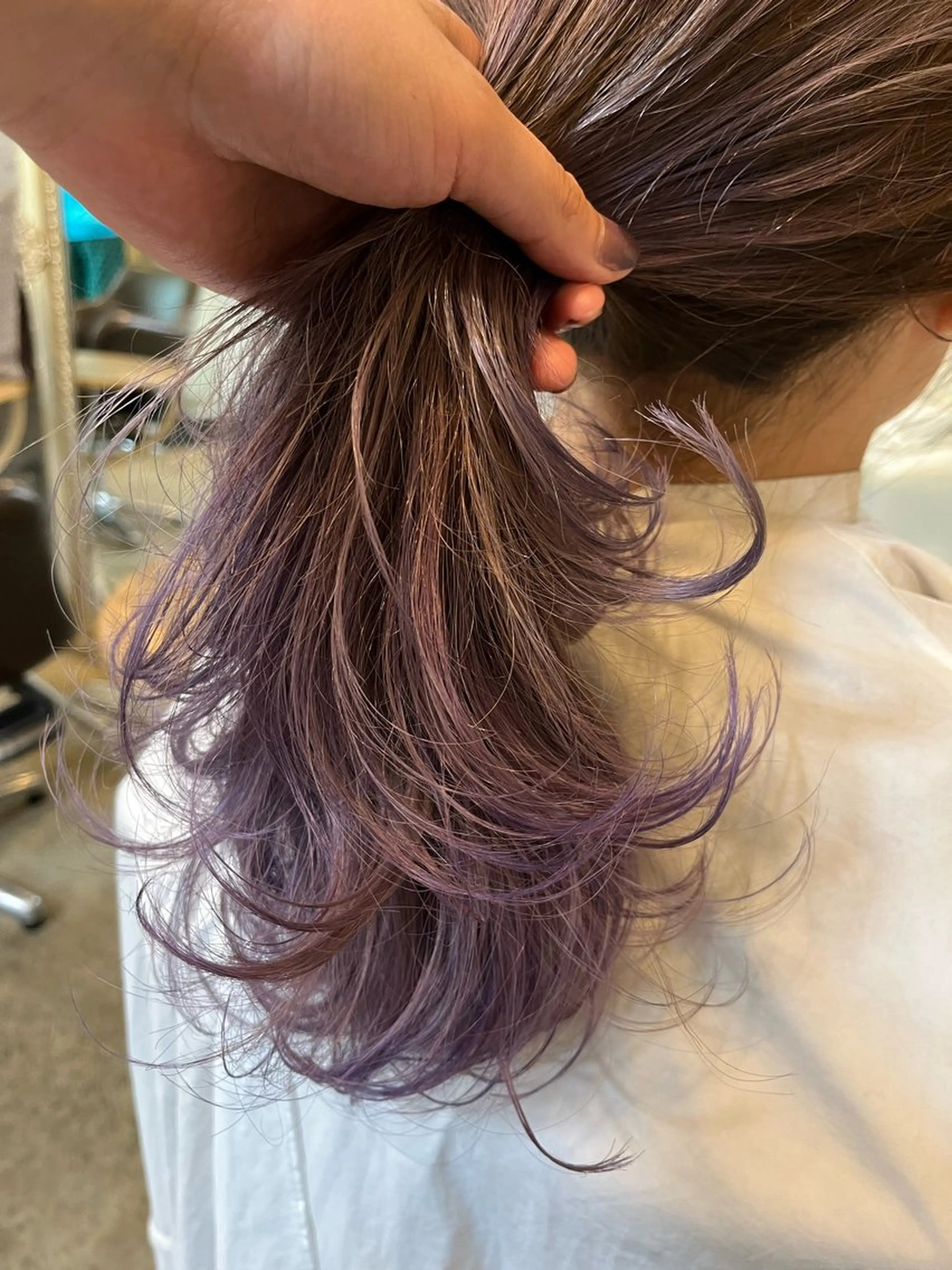 セミロング カラー 15日🙆♀️ 💐🤍理保のヘアスタイル