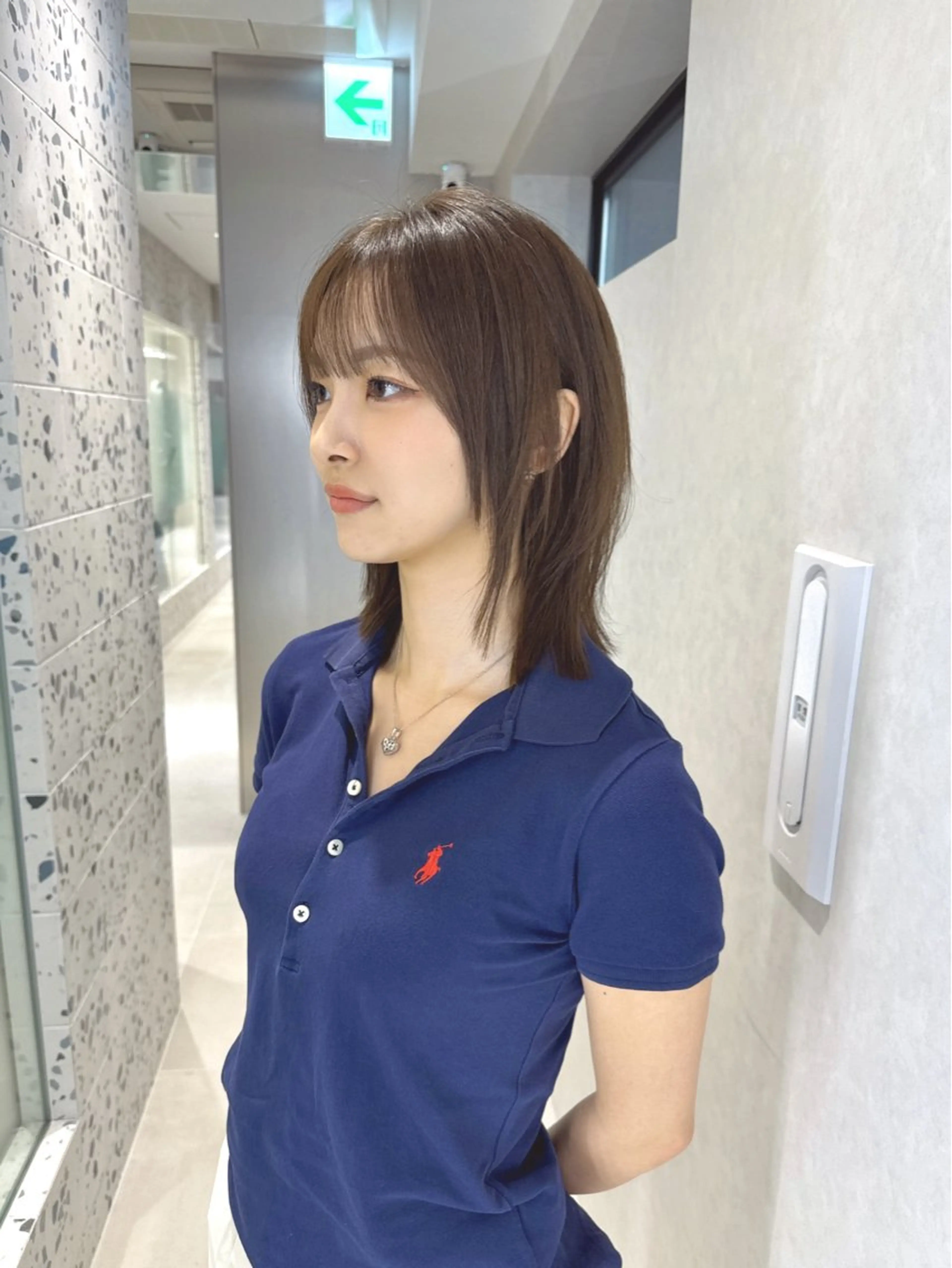 ミディアム カラー カット ヘアカラー トリートメント 矢野 晃平のヘアスタイル