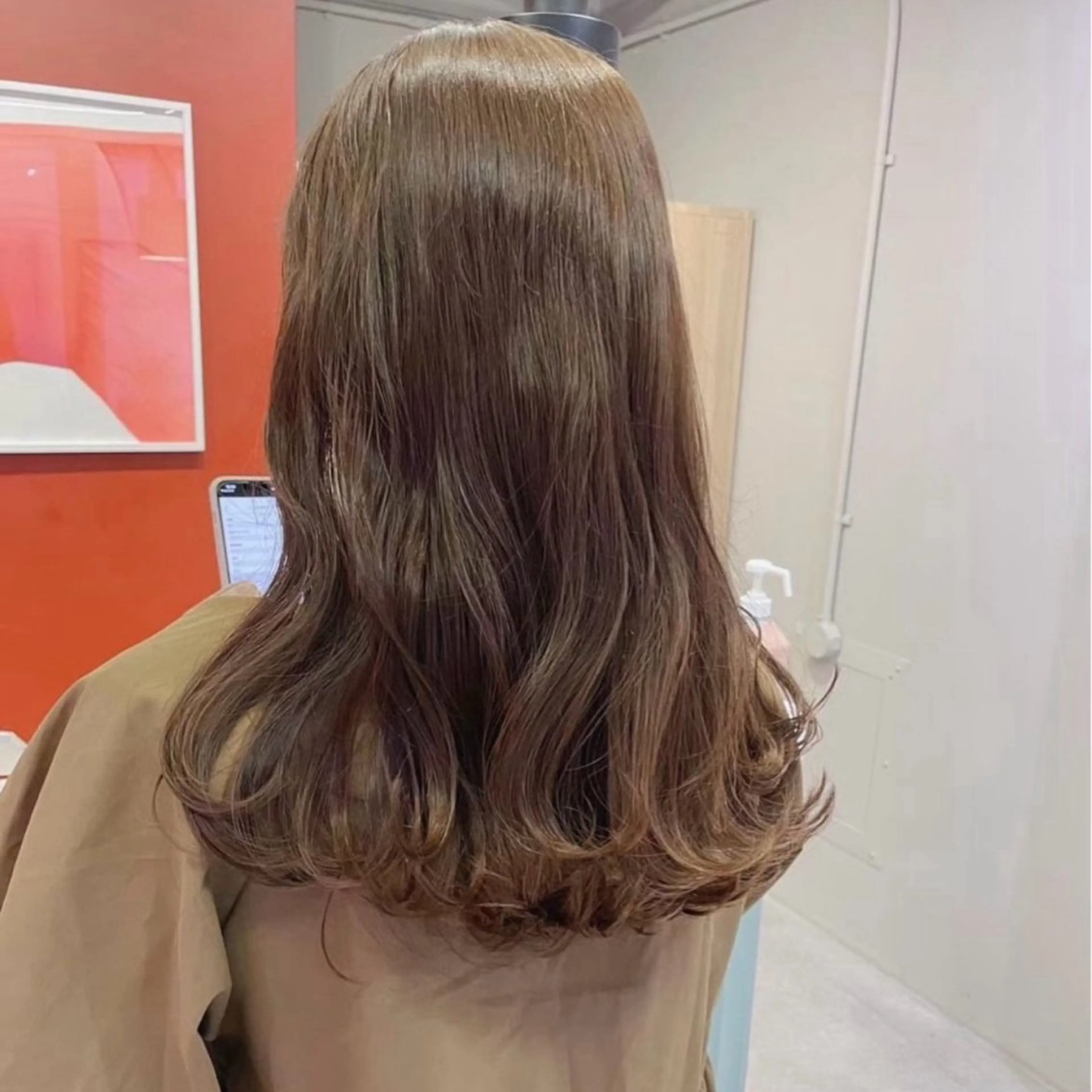 カラー オリーブ🎶アッシュ グレージュちひろ🧸のヘアスタイル