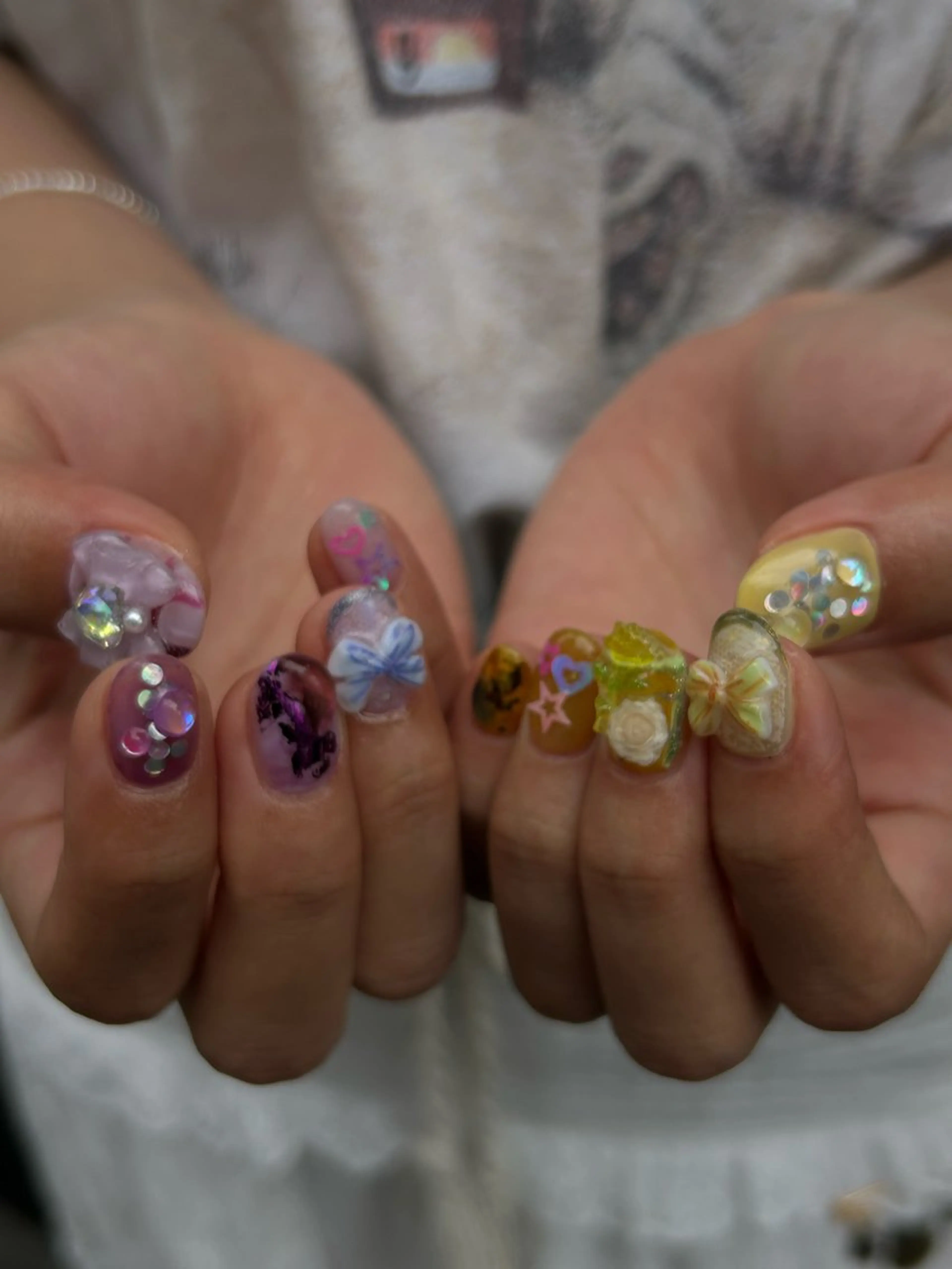 ネイル アートネイル ニュアンスネイル sakae yurinaのネイルデザイン