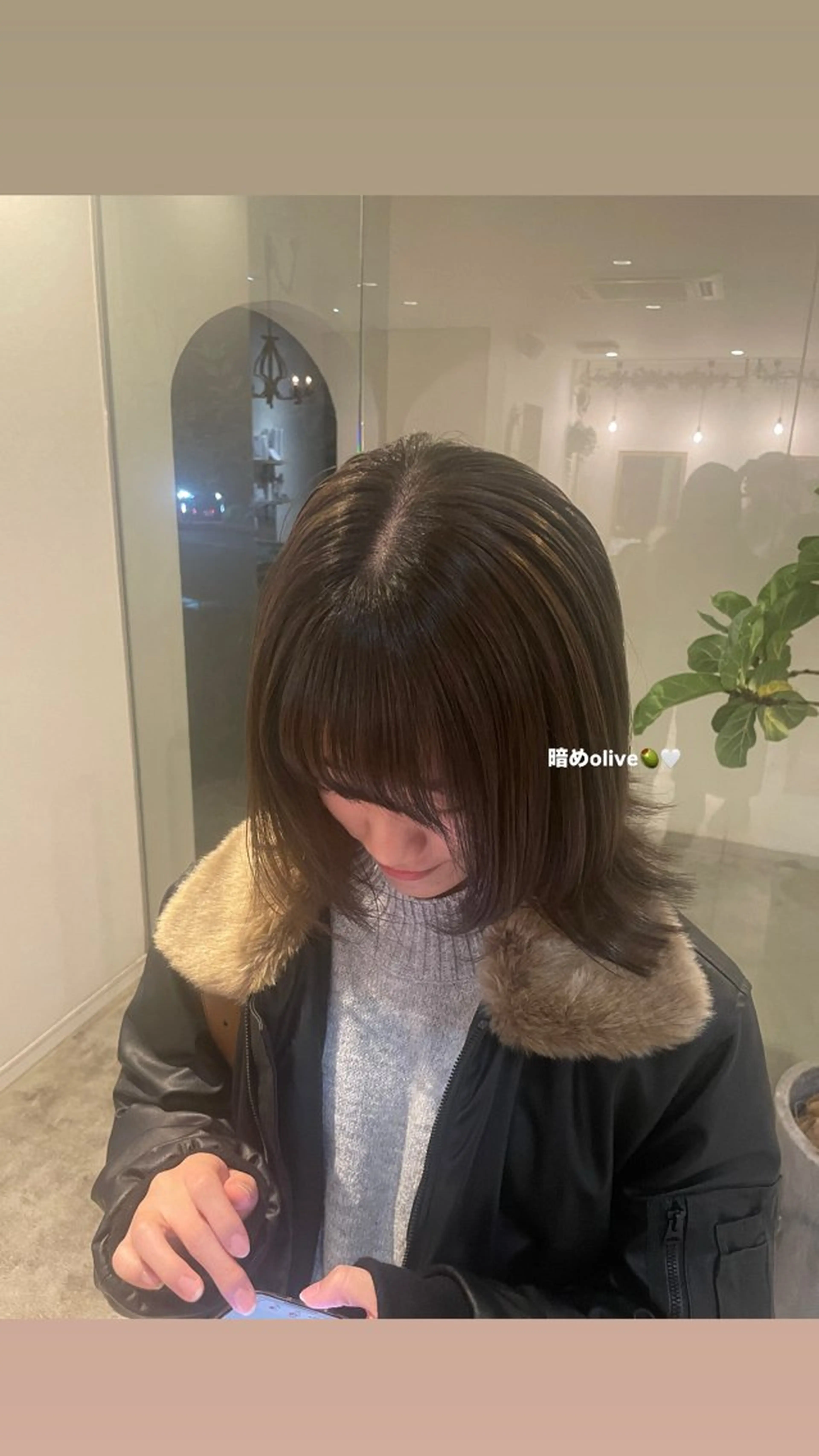 ミディアム 南場 智美のヘアスタイル