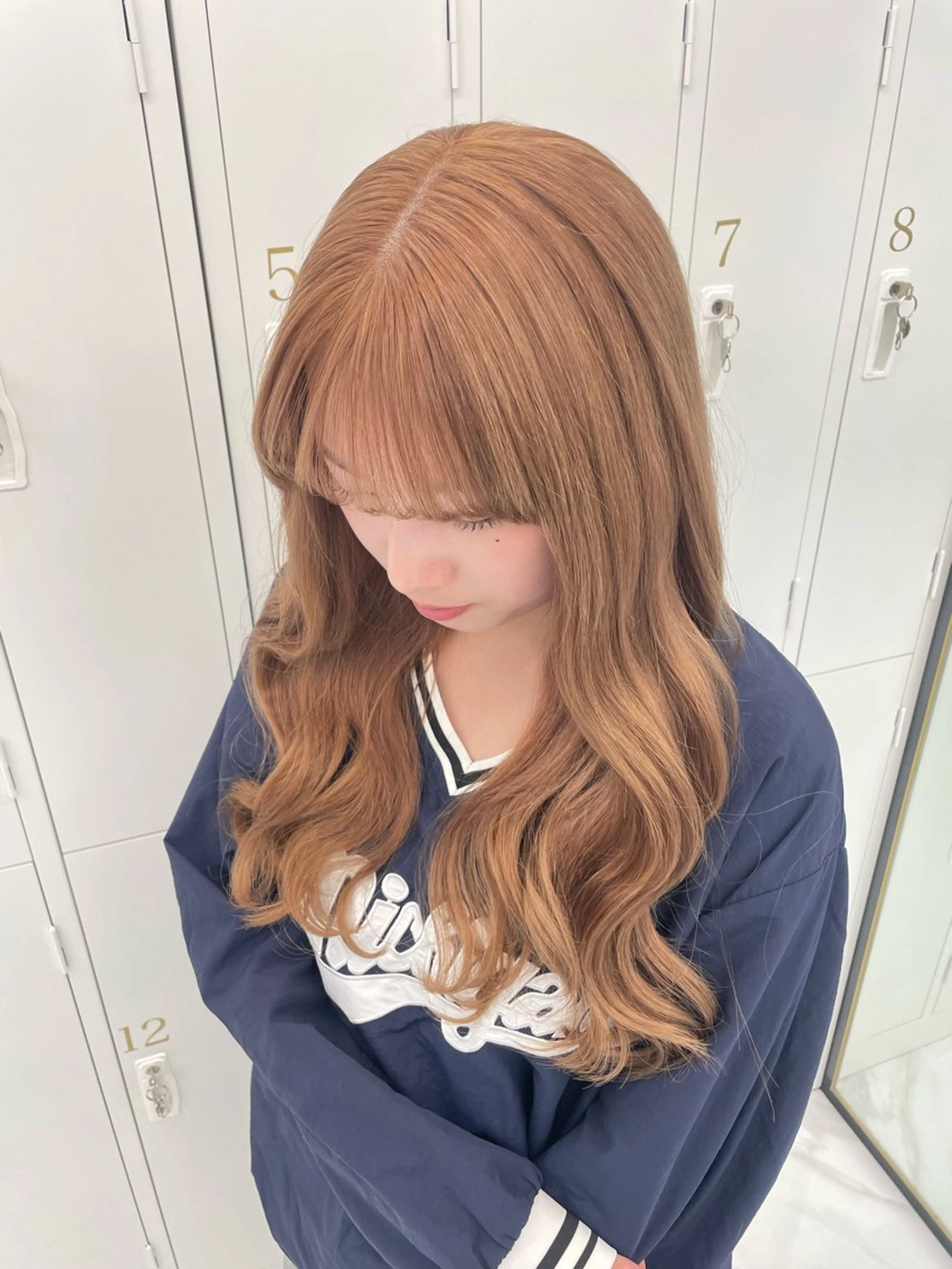 ロング カラー ヘアカラー 沢井 優衣のヘアスタイル