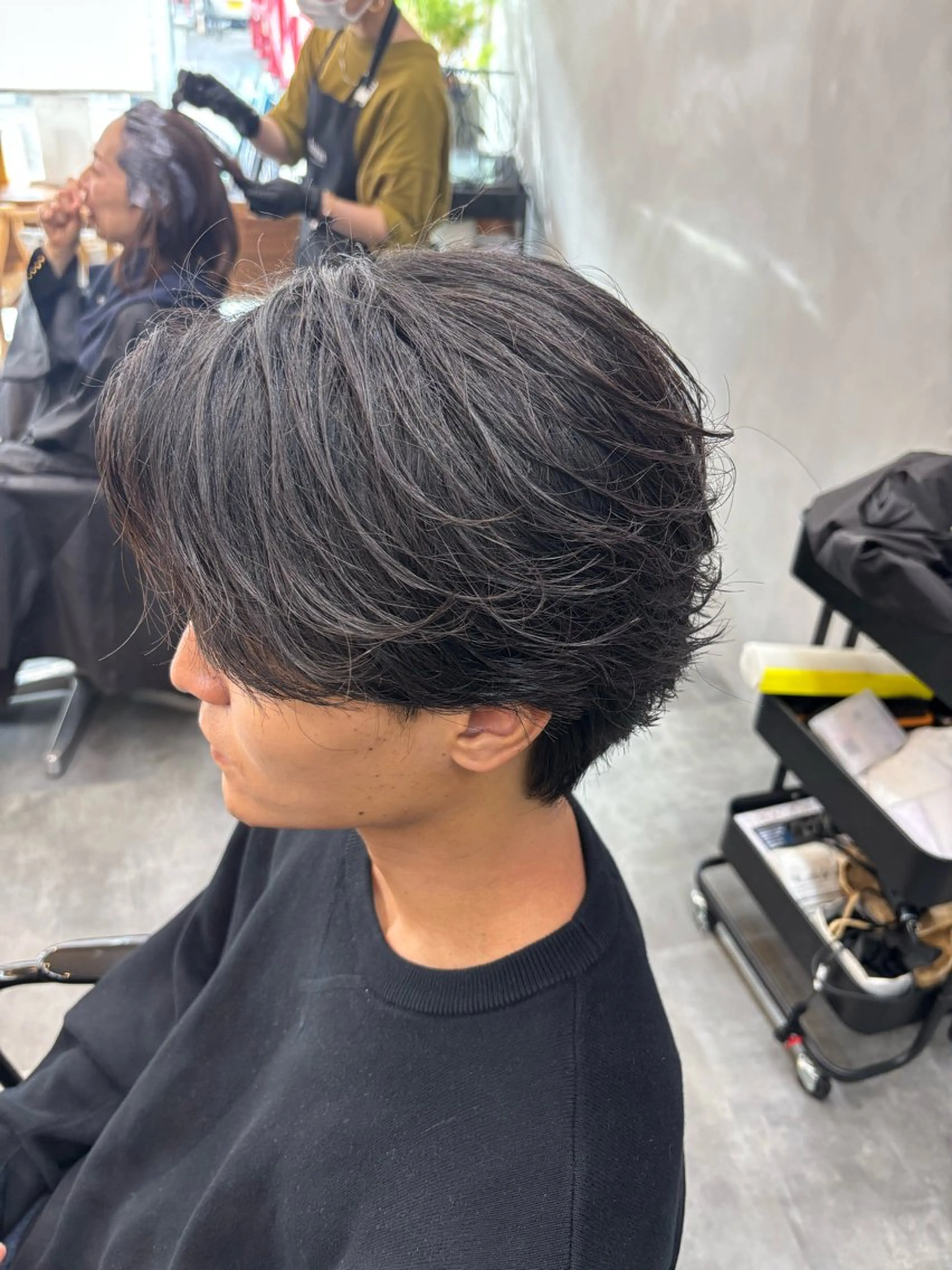 ショート メンズ カット パーマ 鹿児島 TSUBASAのヘアスタイル