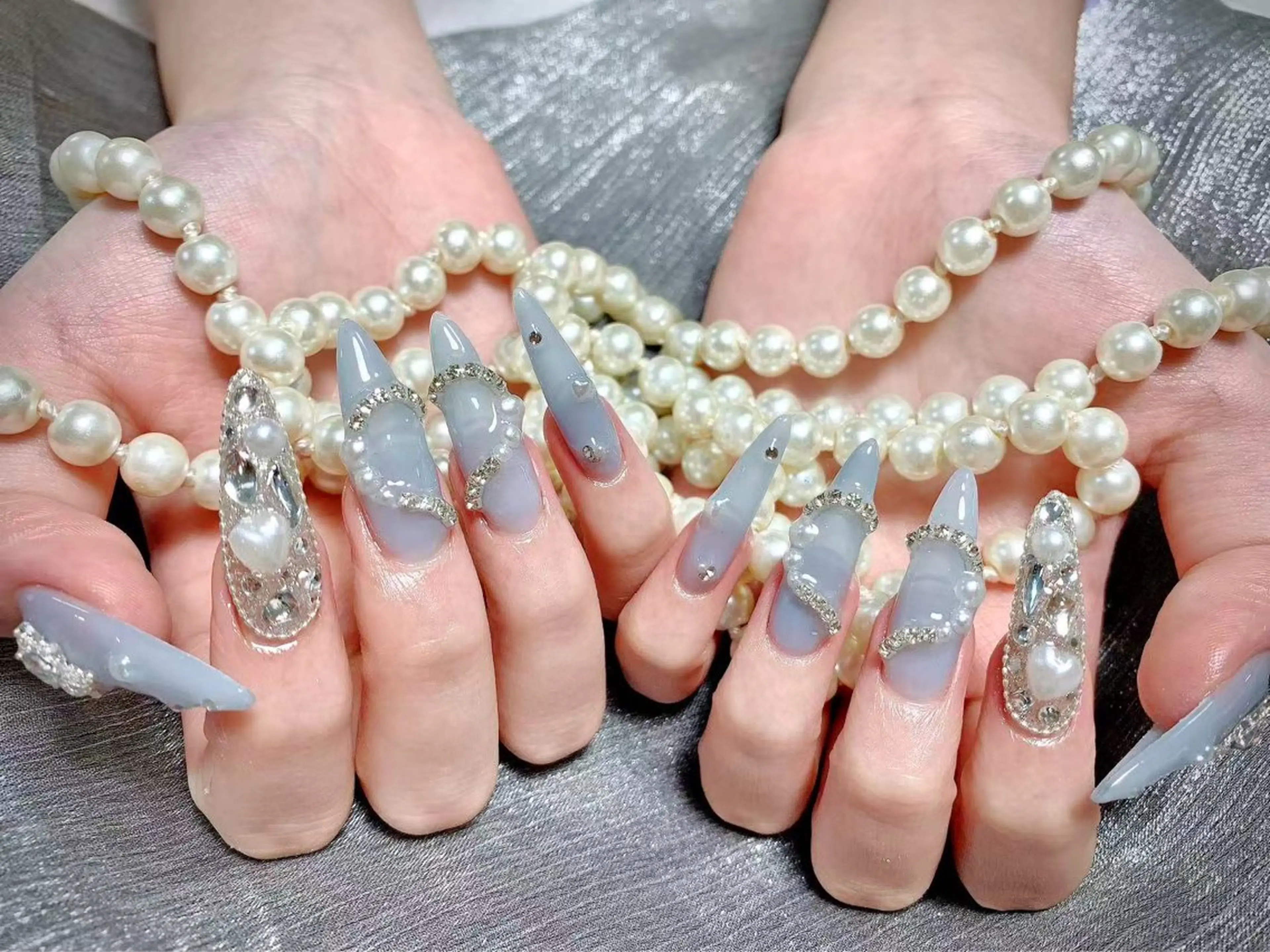 ロング ハンドネイル rose nail salon所属・rose ネイルサロンのネイルデザイン