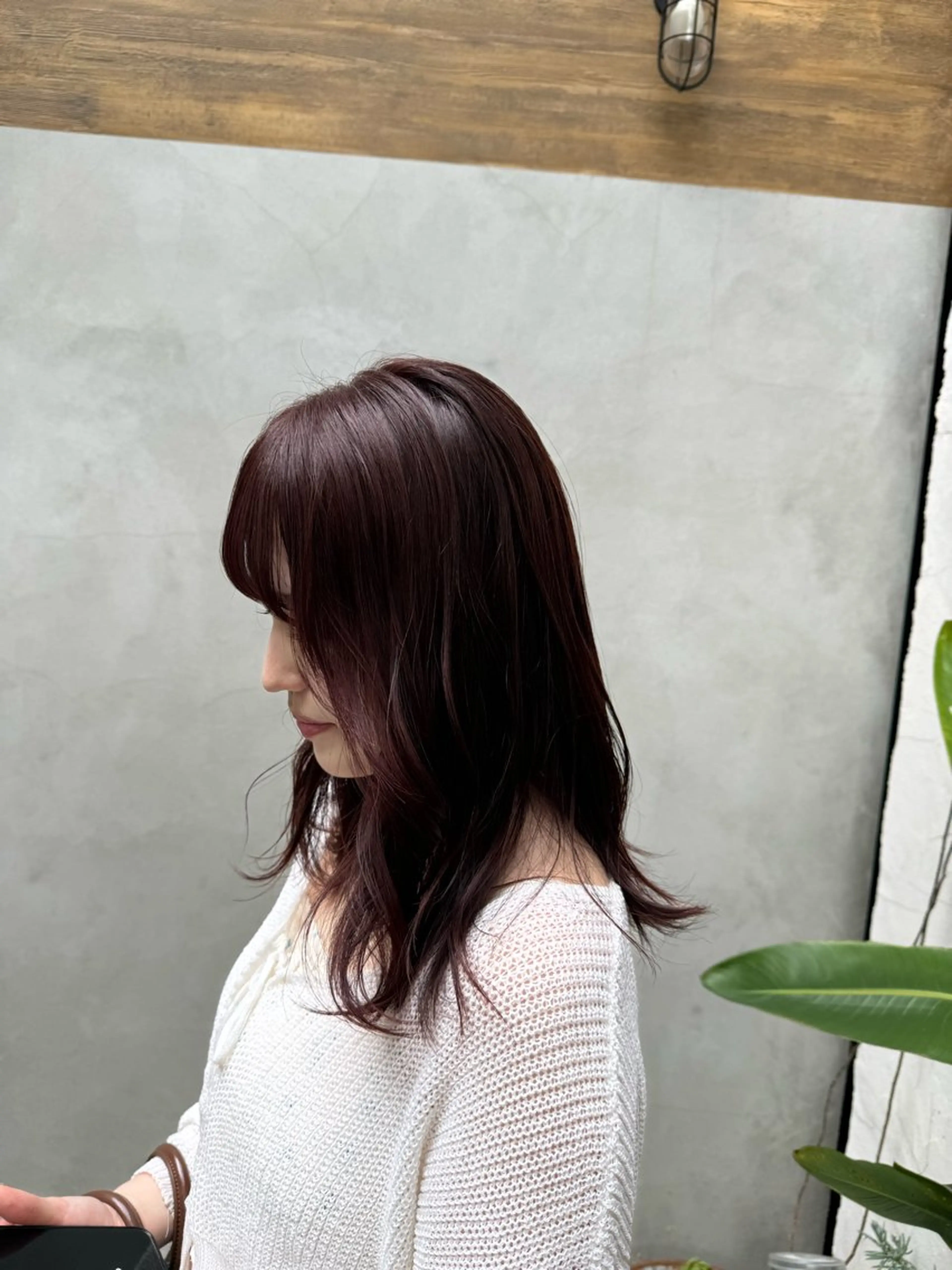 ミディアム カラー 玲音/ストレート/ ブリーチ/大阪のヘアスタイル
