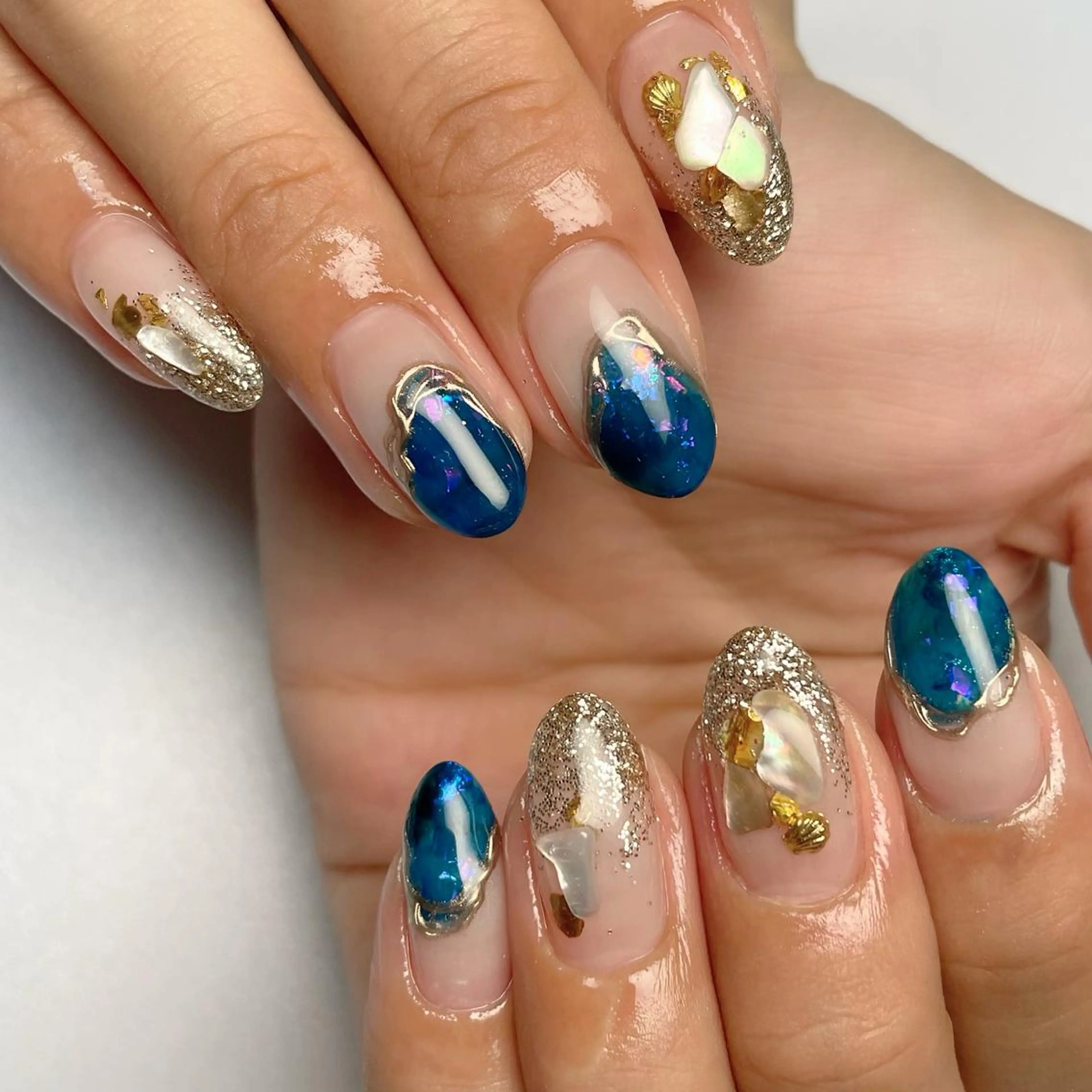 ミディアム ネイル 下妻ネイルサロン/ パラジェルのネイルデザイン