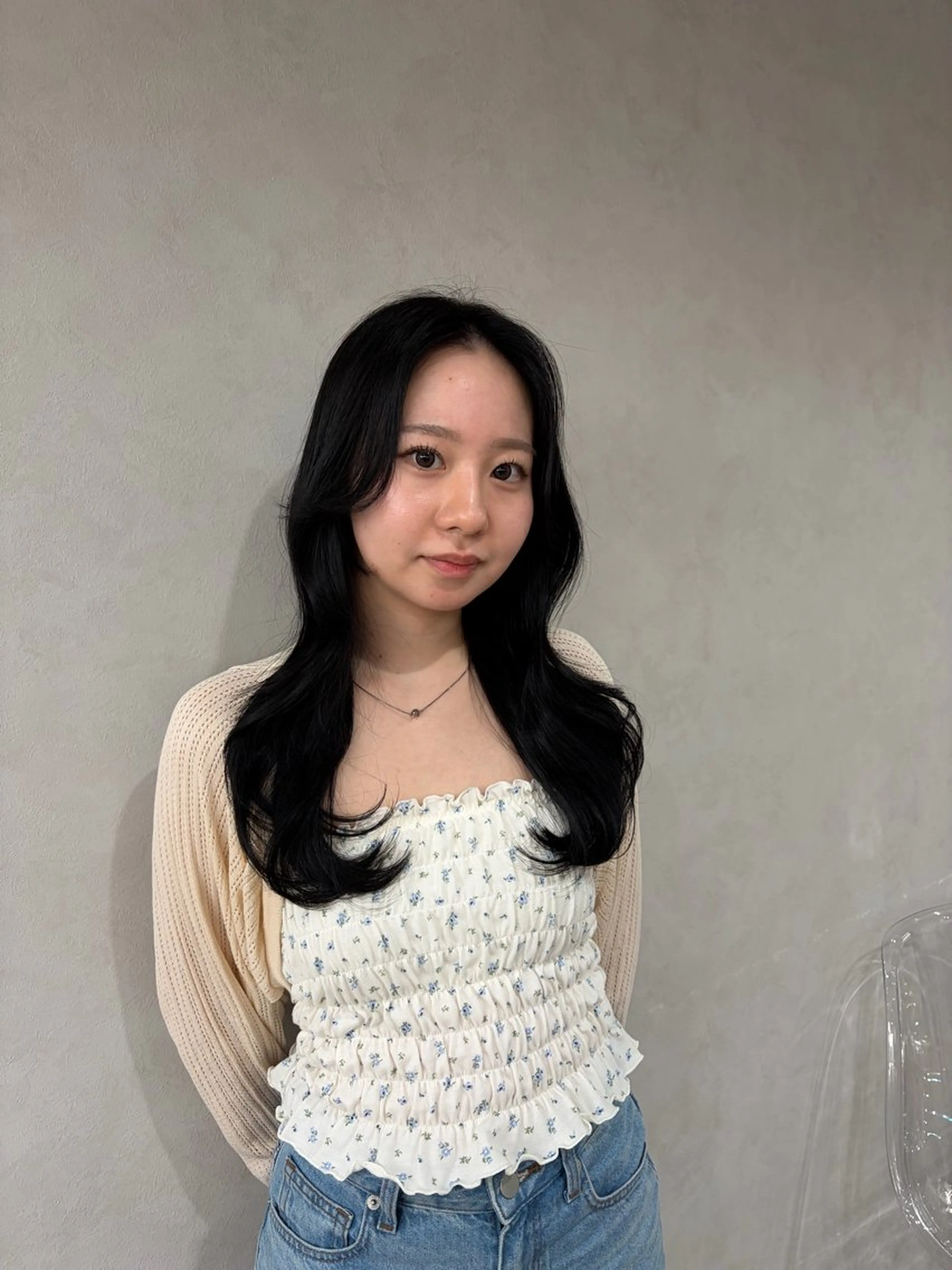 セミロング カラー カット ヘアセット 🍐透明感カラー🍐 レイヤーカットのヘアスタイル