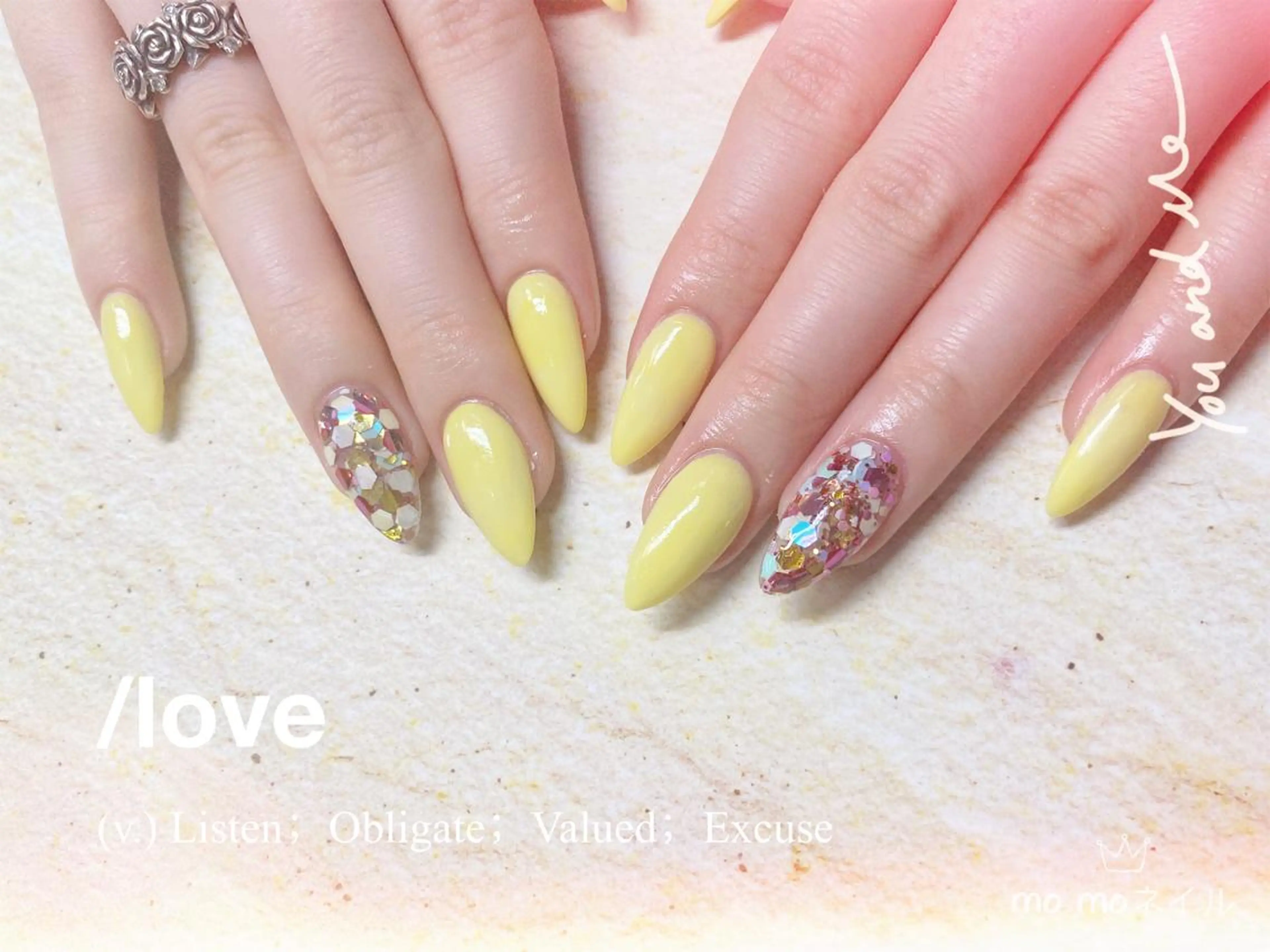 ネイル ホログラムネイル MOMO nailのネイルデザイン