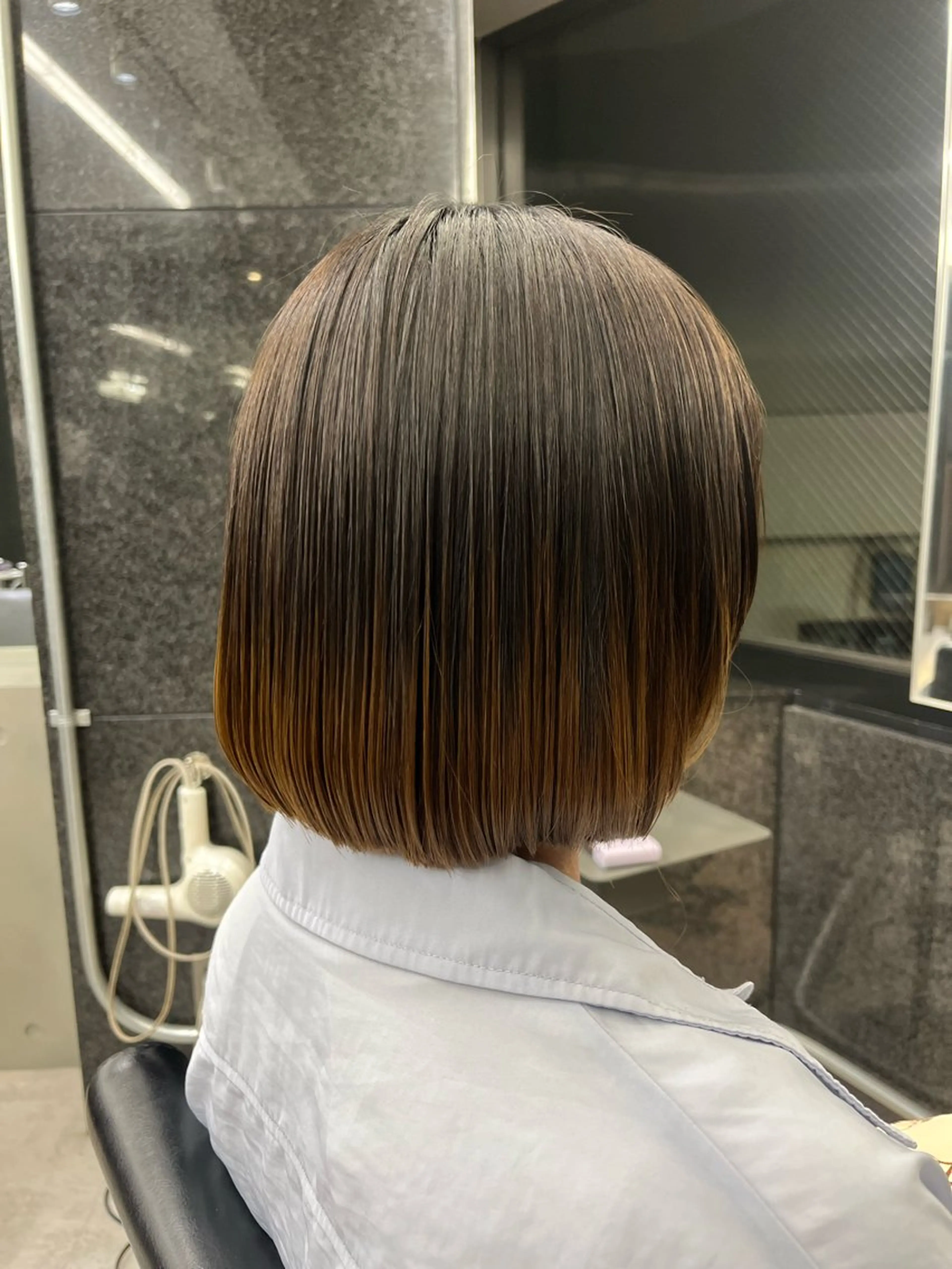 ショート ボブ 暖色カラー/パラッと Bob/モエのヘアスタイル