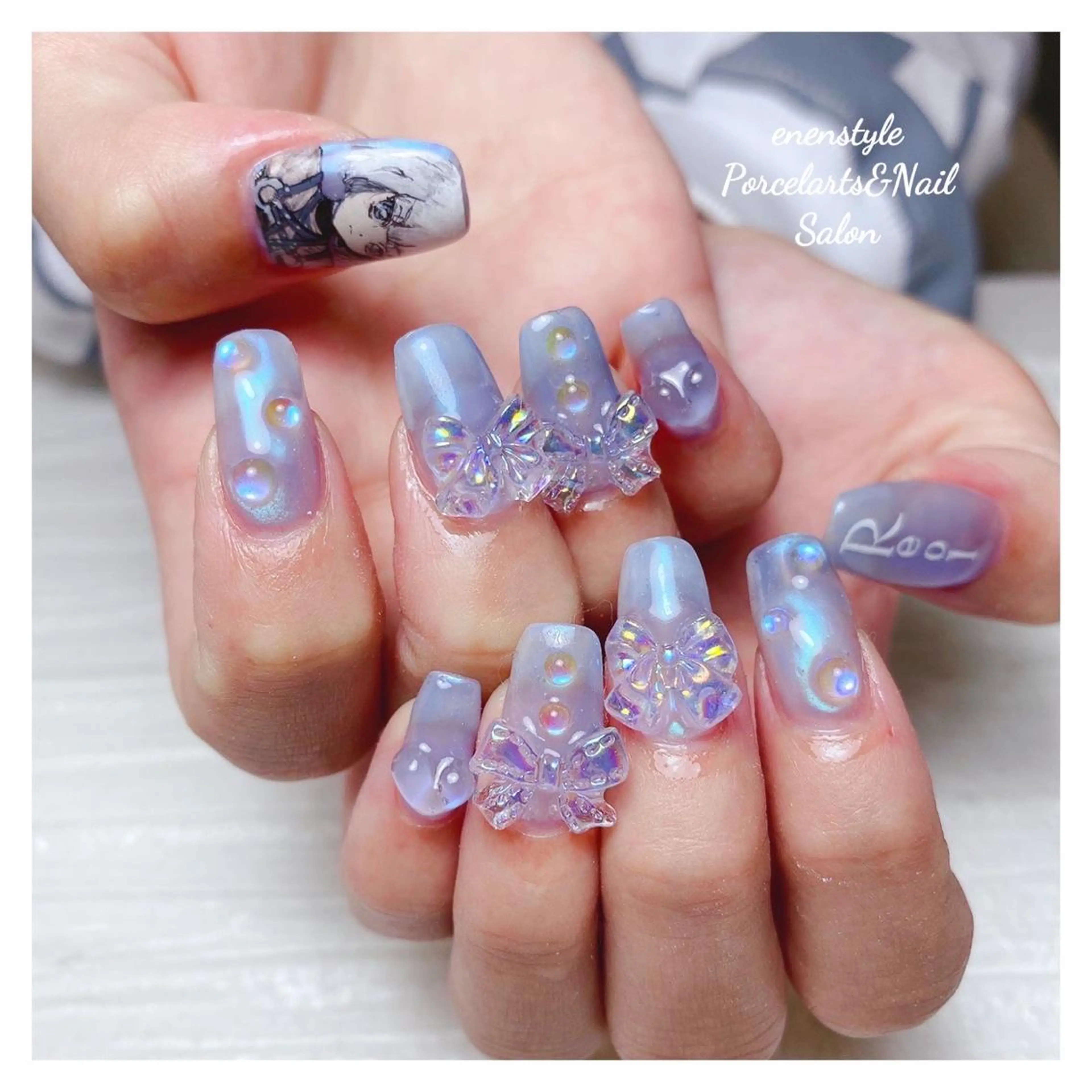 ミディアム ネイル 👑enen style👑のネイルデザイン