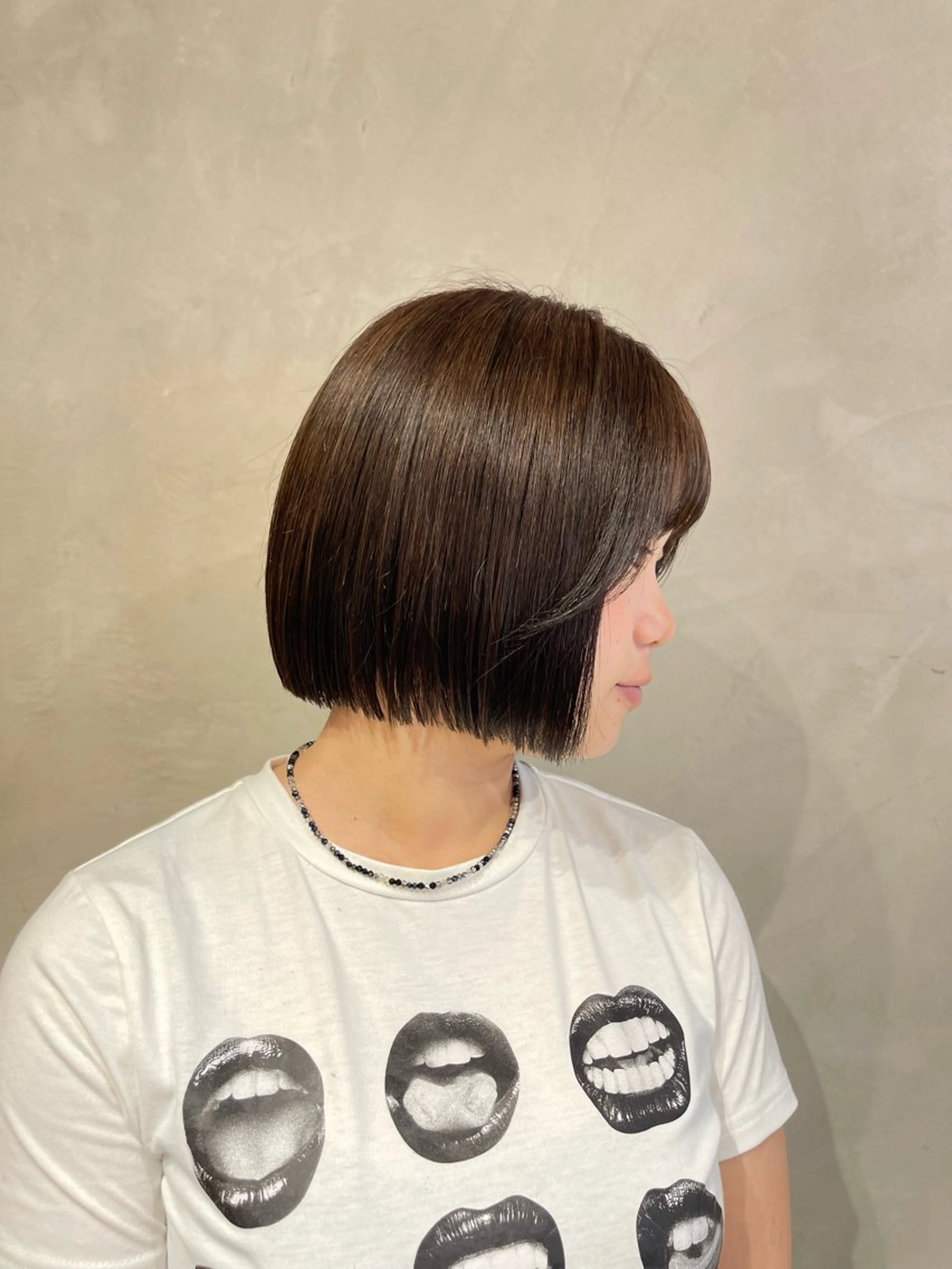 ショート ボブ トリートメント 横浜/レイヤー/ カネコのヘアスタイル