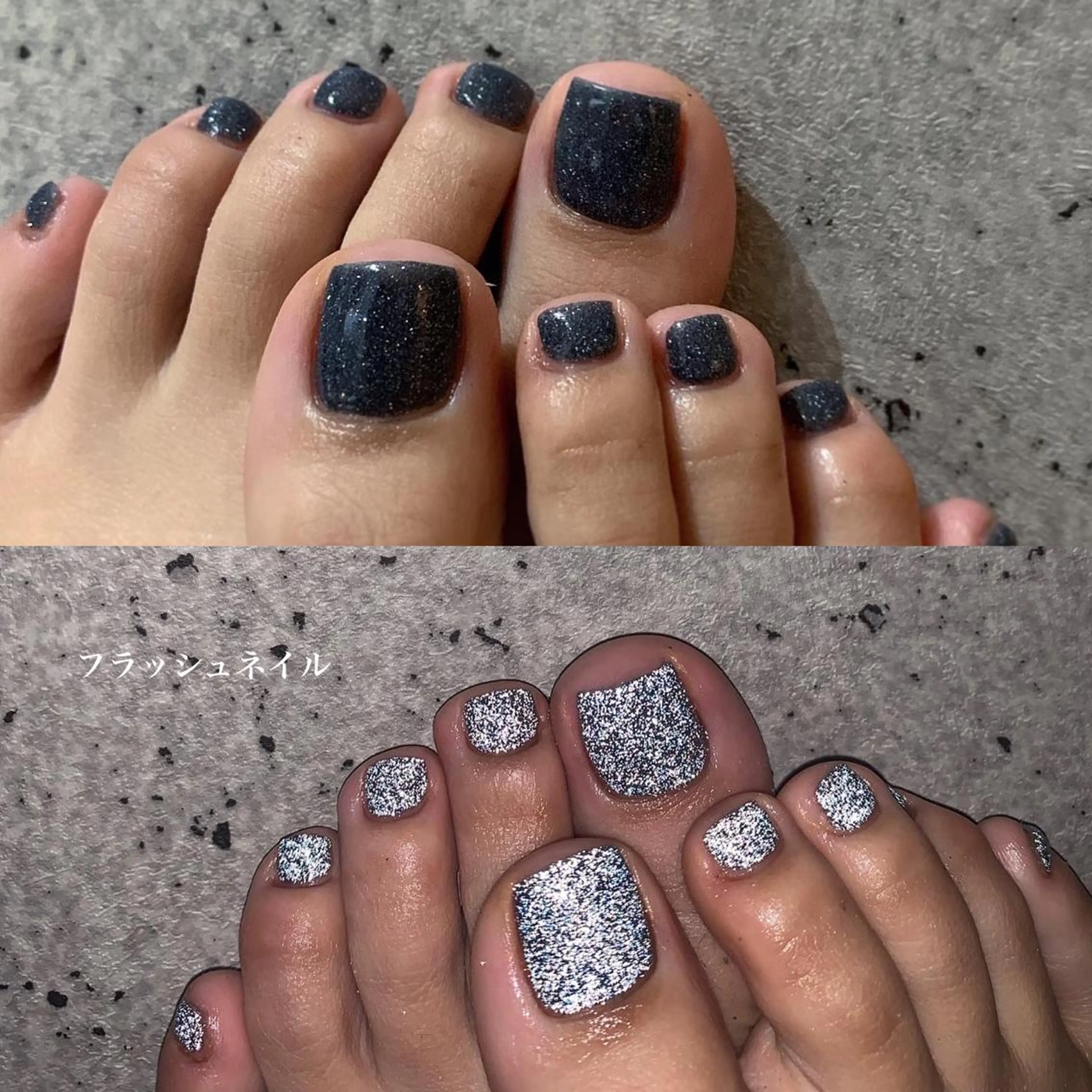 ネイル フラッシュネイル 韓国ネイル ラメ(グリッター) フットネイル lyly.nail所属・lylynail YUUKAのネイルデザイン