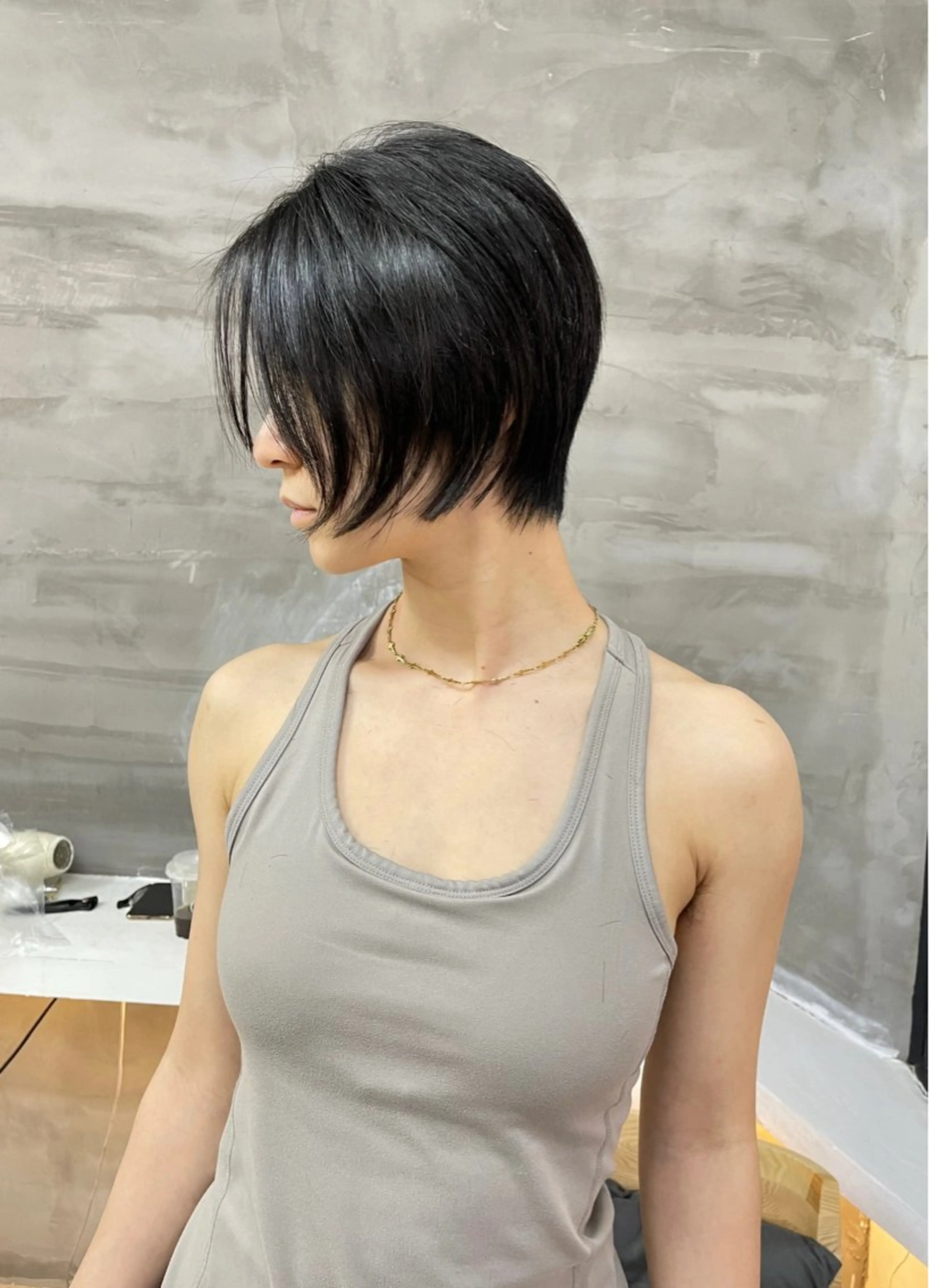 ショート カット デザインカラー⭐︎★ 🐆hyo🐆のヘアスタイル