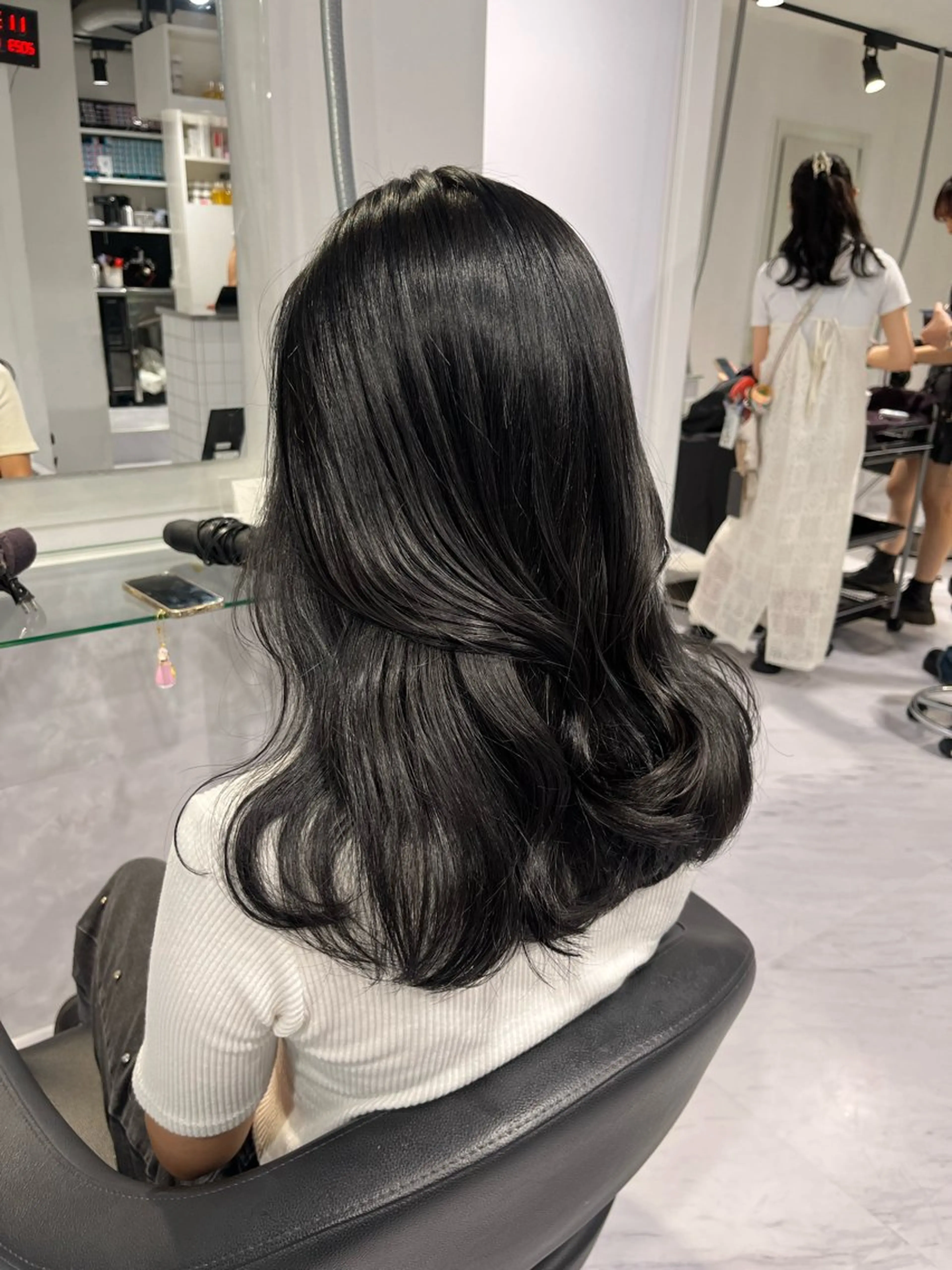 ロング カラー ヘアカラー トリートメント 表参道/透明感カラー /暗髪/ジュキヤのヘアスタイル