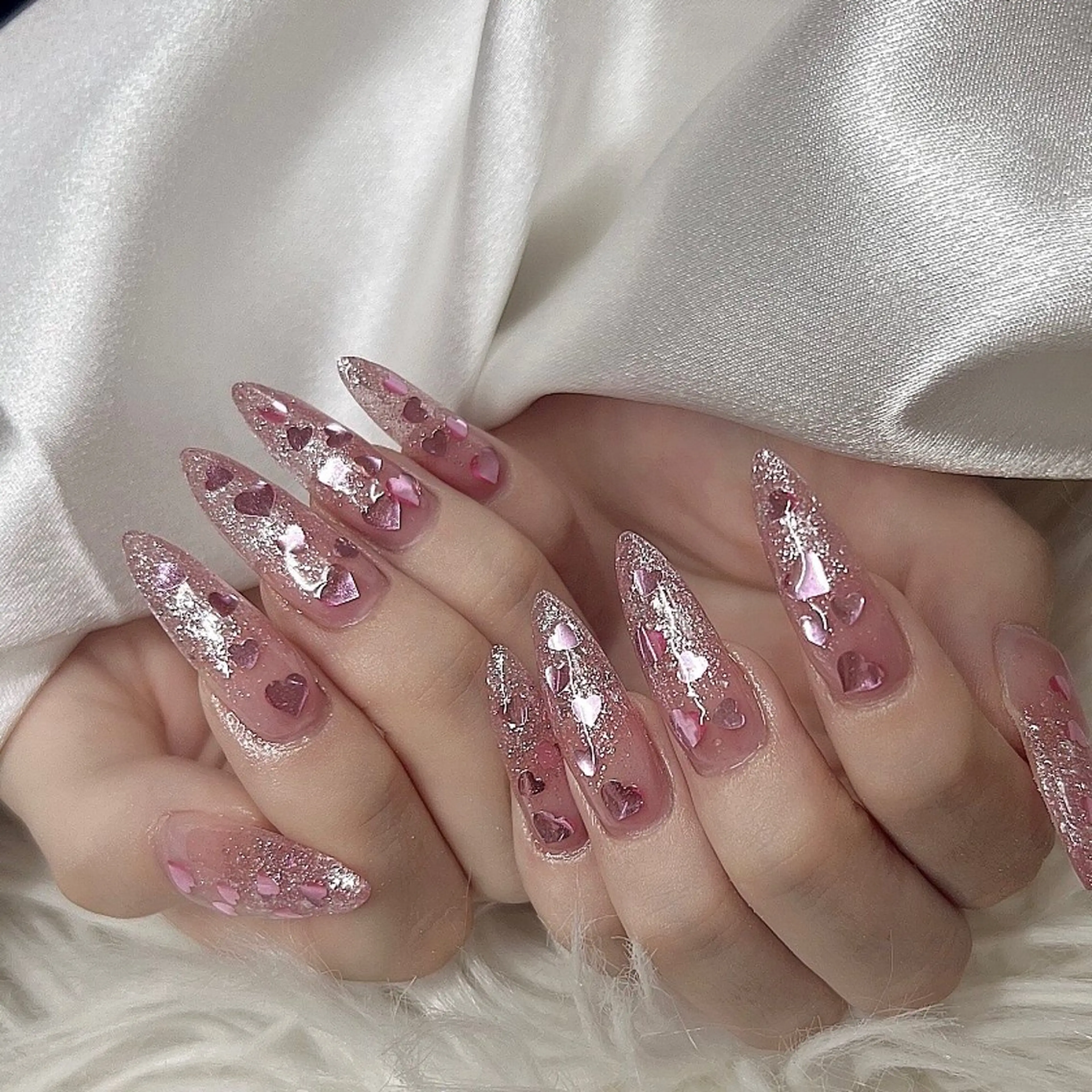 ネイル チークネイル 長さ出し フラッシュネイル フットネイル フレンチネイル Niko nailサロンのネイルデザイン