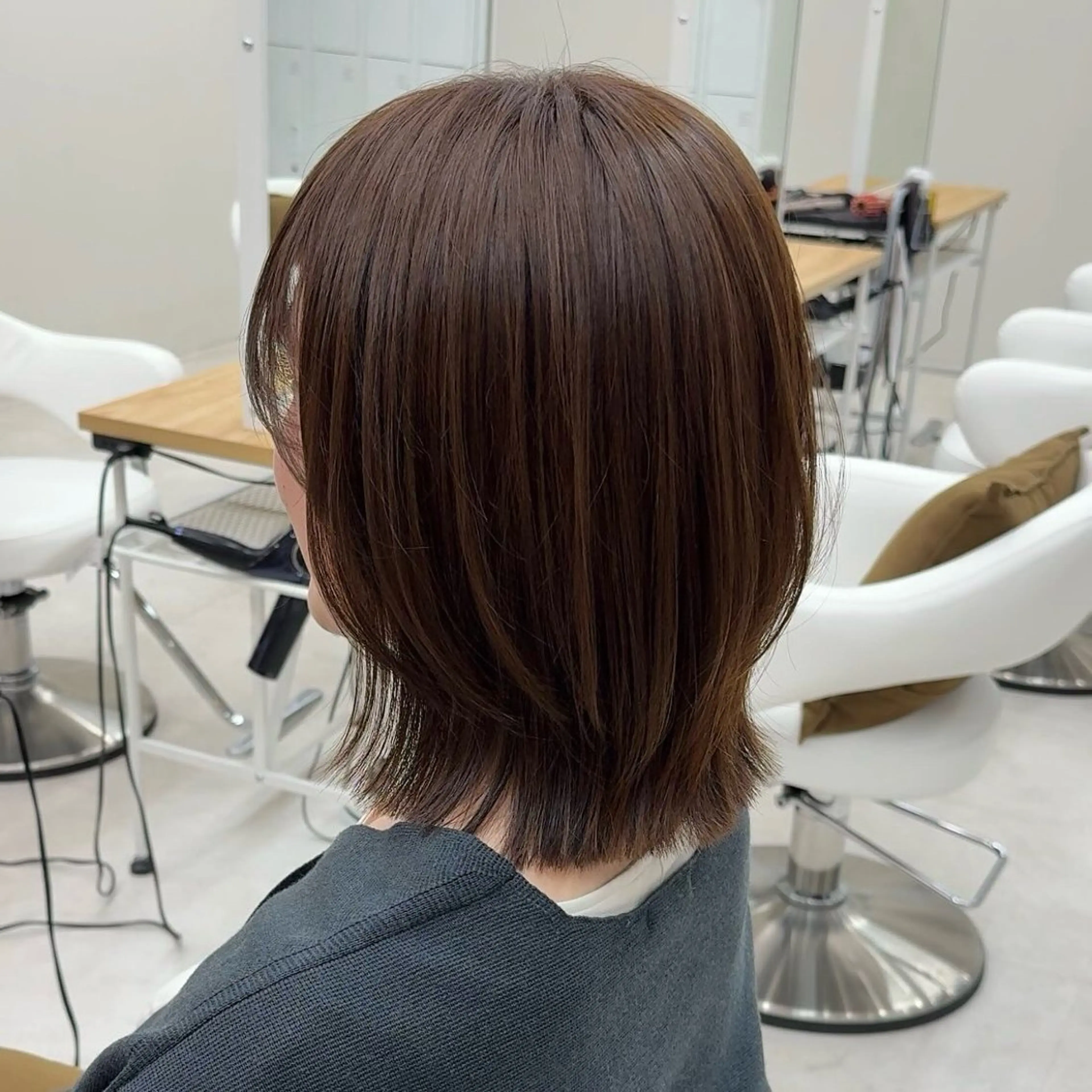 ミディアム ボブ 似合わせカット トリートメント ボブ/レイヤー /sora🌙✨️のヘアスタイル