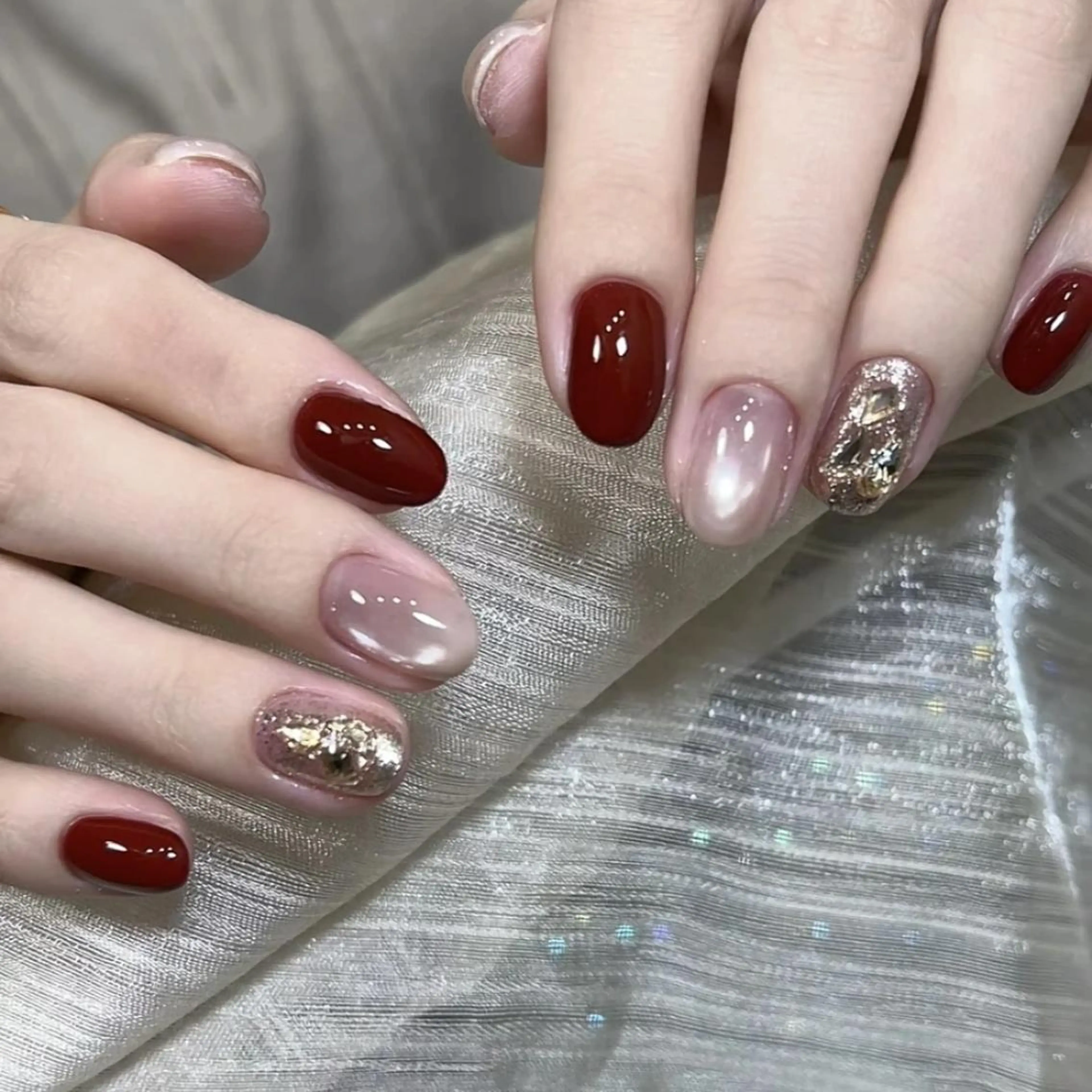 ネイル 🍑長さだし ワンホン💅モモコのネイルデザイン