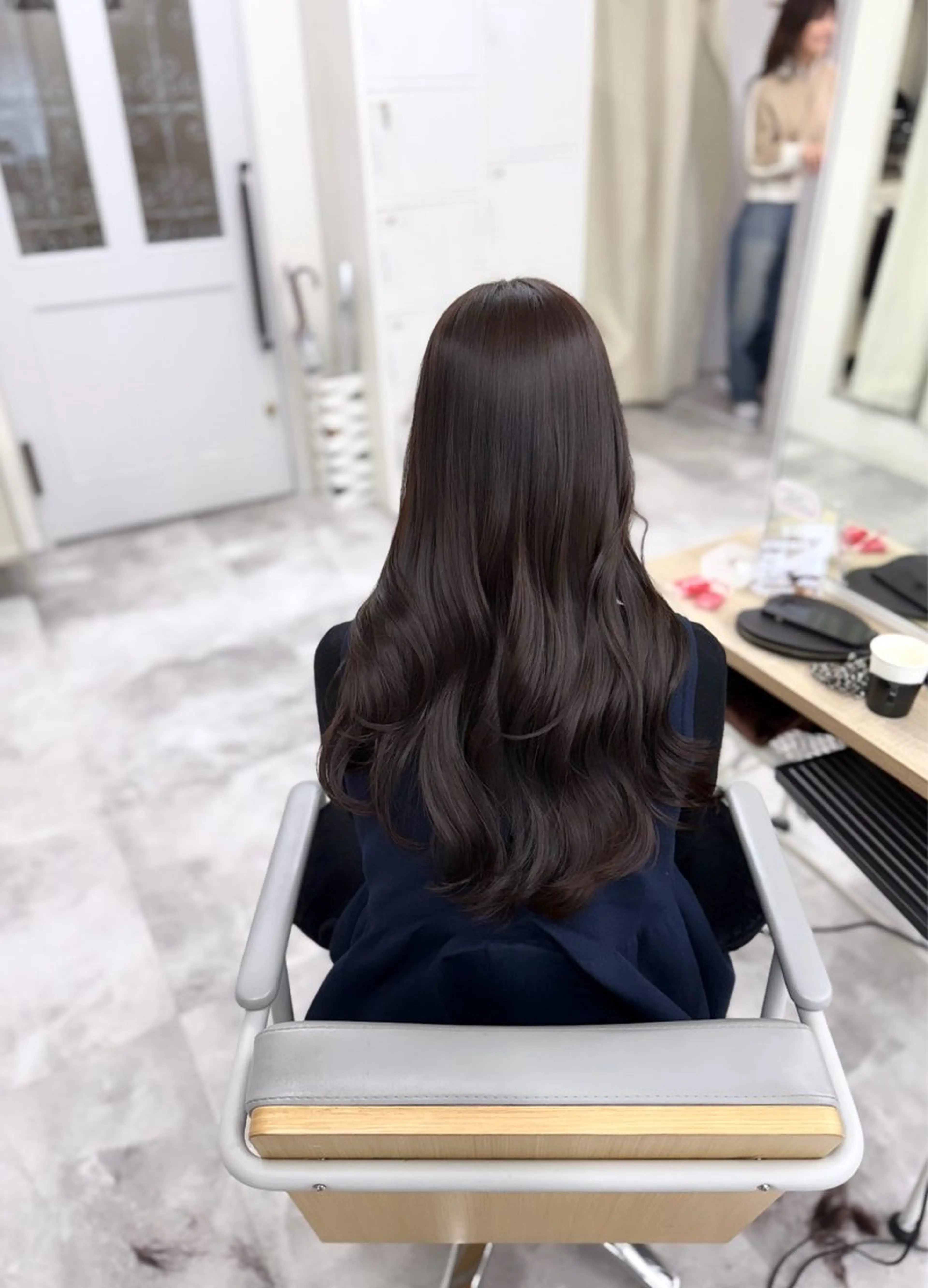 ロング 水尻 佑奈のヘアスタイル