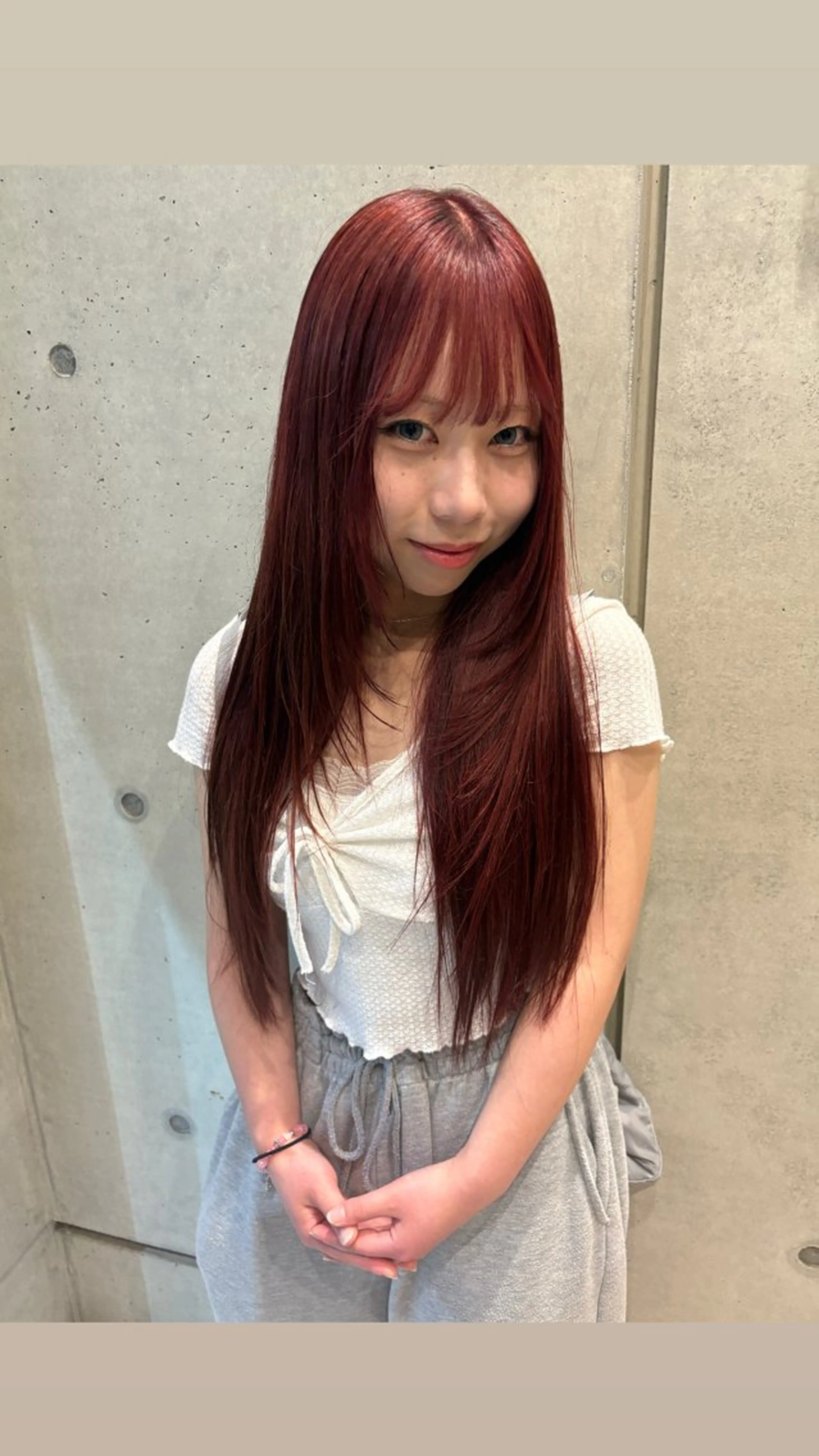 ロング カラー ヘアカラー abe yuikaのヘアスタイル