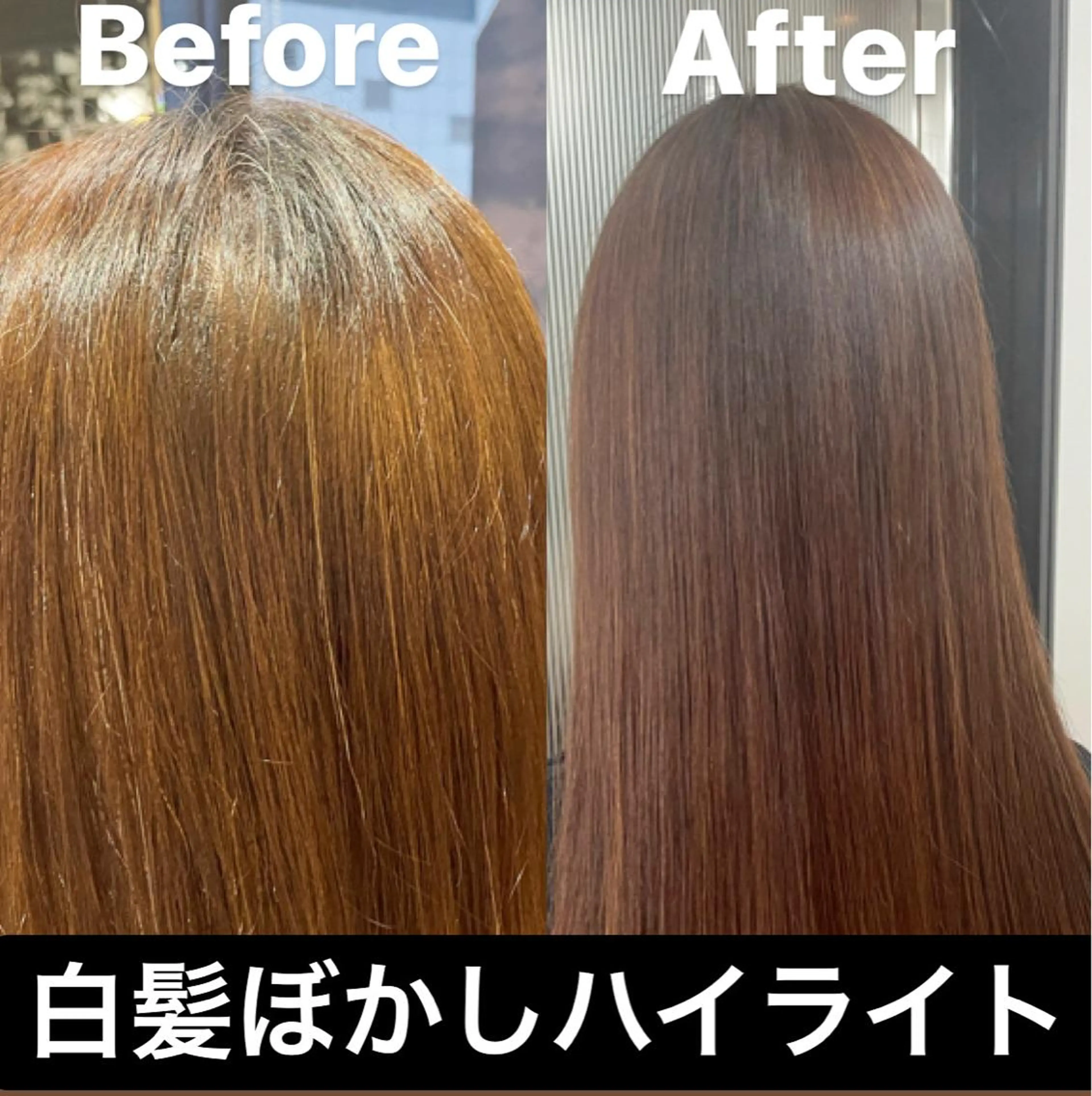 セミロング カラー ハイライトカラー ハイライト ショート/脱白髪染め ☆宇﨑悠実のヘアスタイル